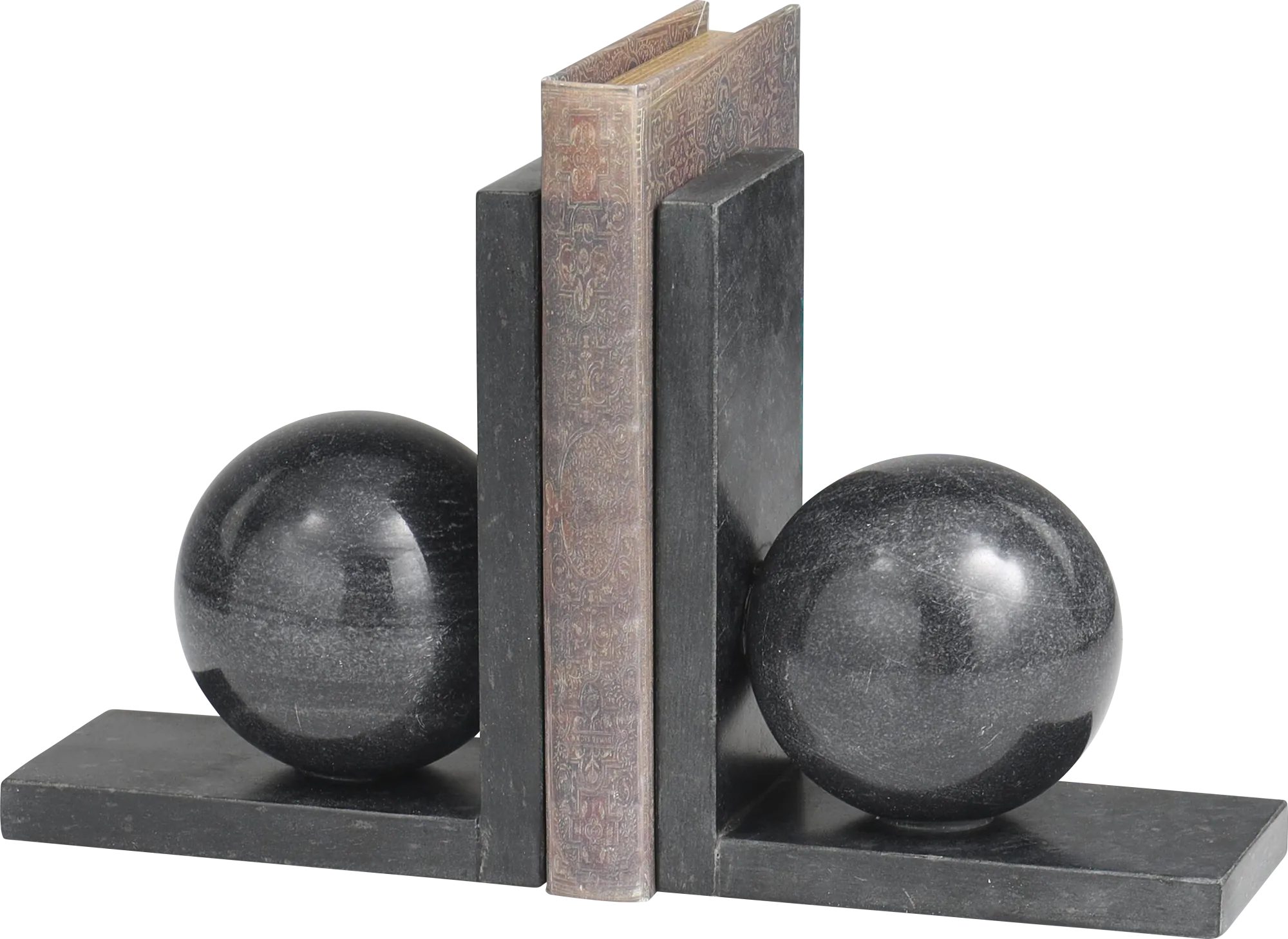 Bomar Black Bookend, Set of 2 - Image 1