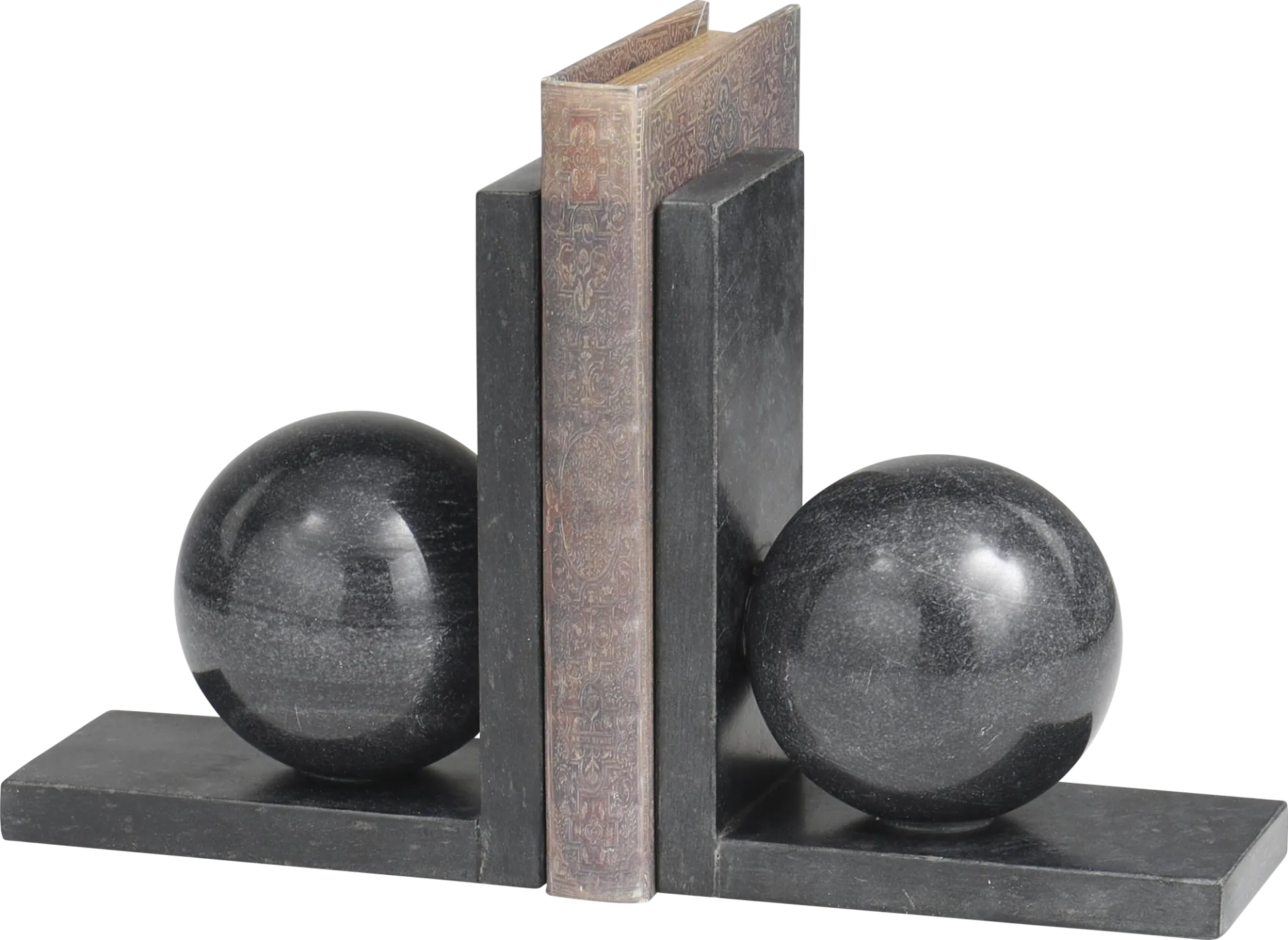 Bomar Black Bookend, Set of 2 - Image 1