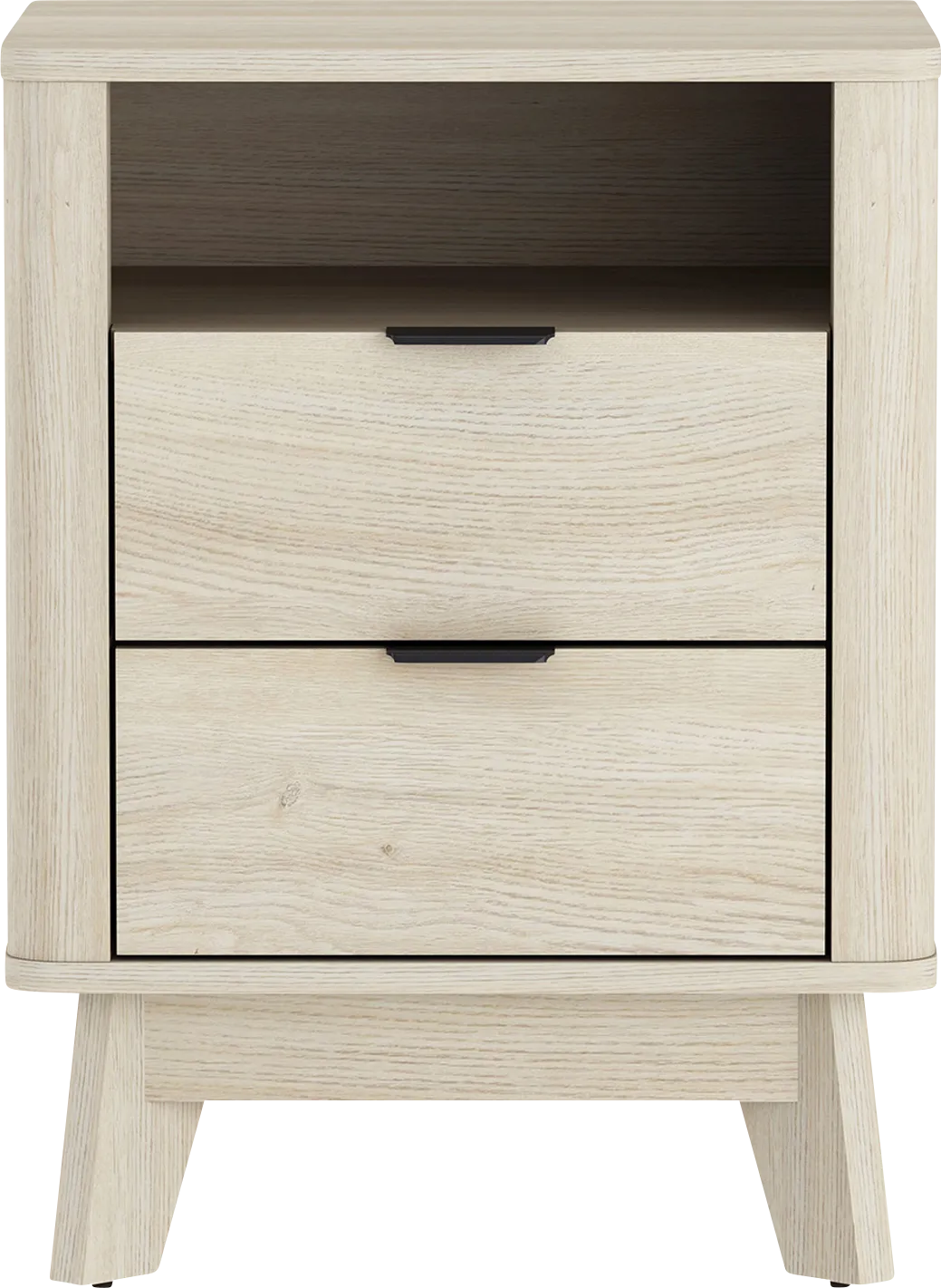 Ritim Whitewash Nightstand - Image 1