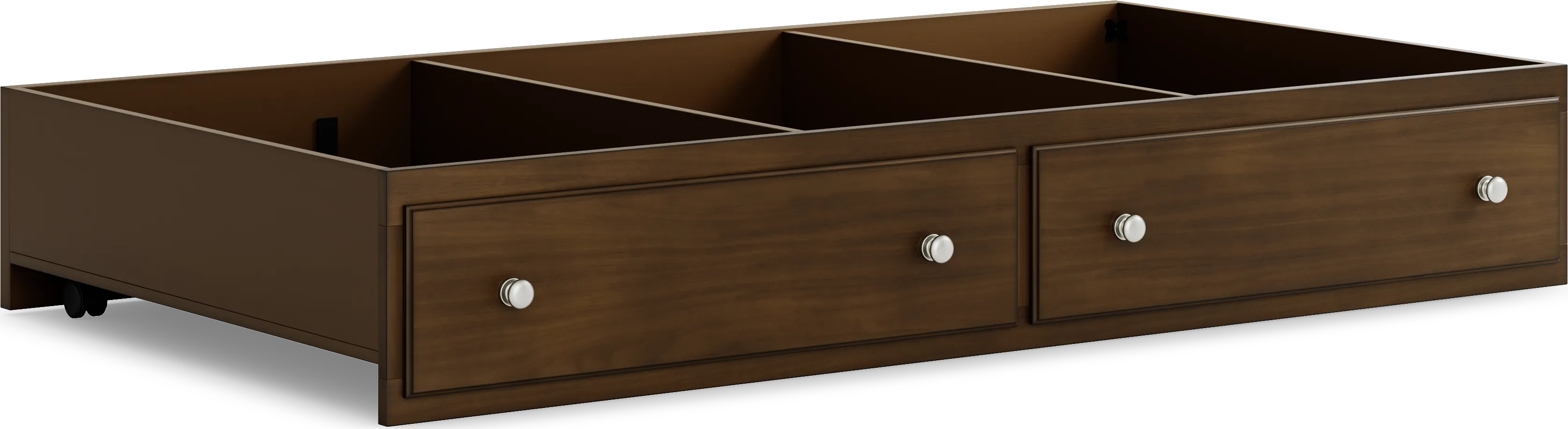 Kids Santa Cruz Brown Cherry Twin Storage Trundle - Image 1