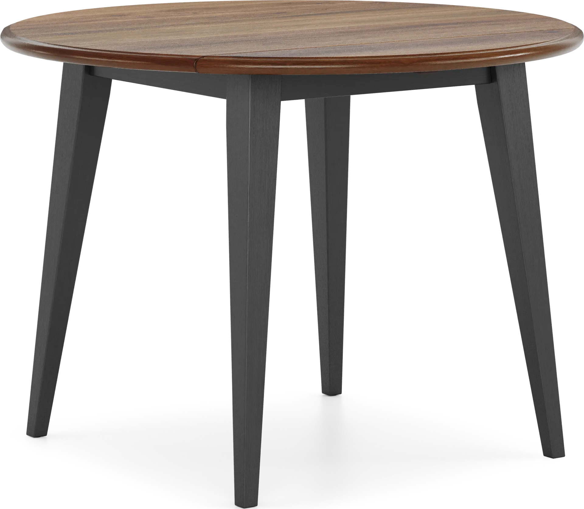 Millsboro Black Round Drop-Leaf Dining Table - Image 1