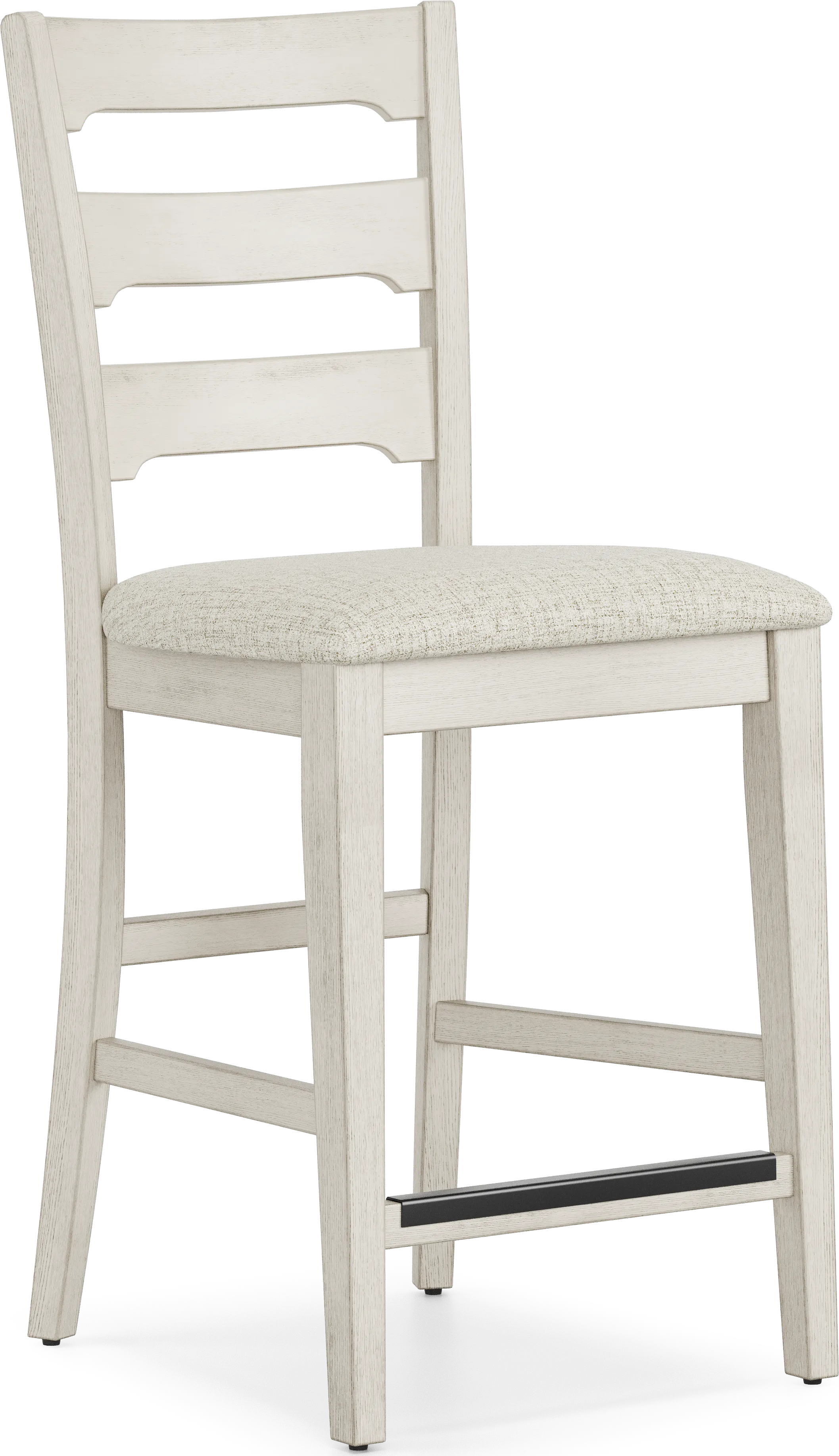Millsboro 5 Pc White Dining Room Set With Leg Table, Counter Height ...