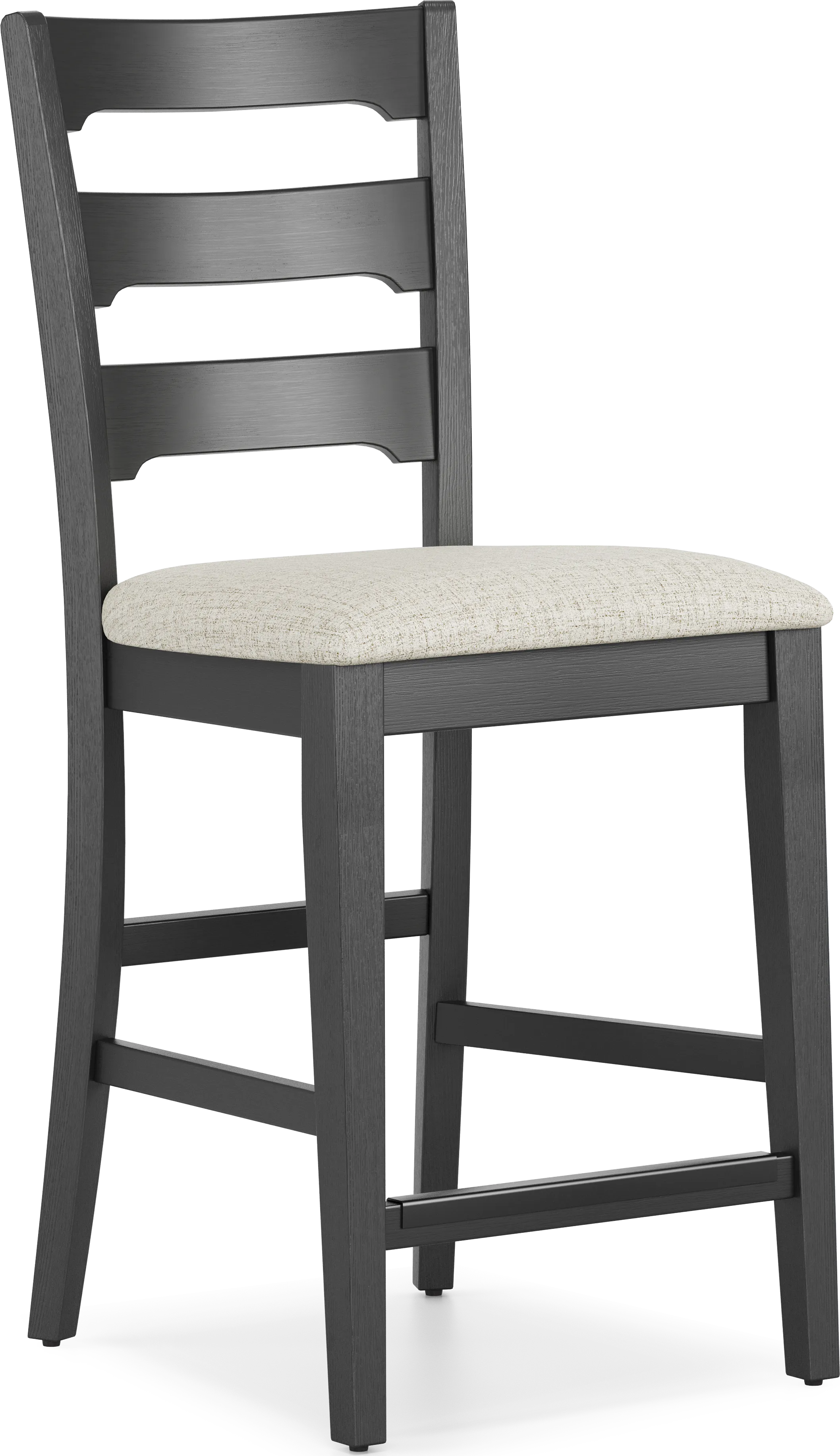 Millsboro 5 Pc Black Dining Room Set With Leg Table, Counter Height ...
