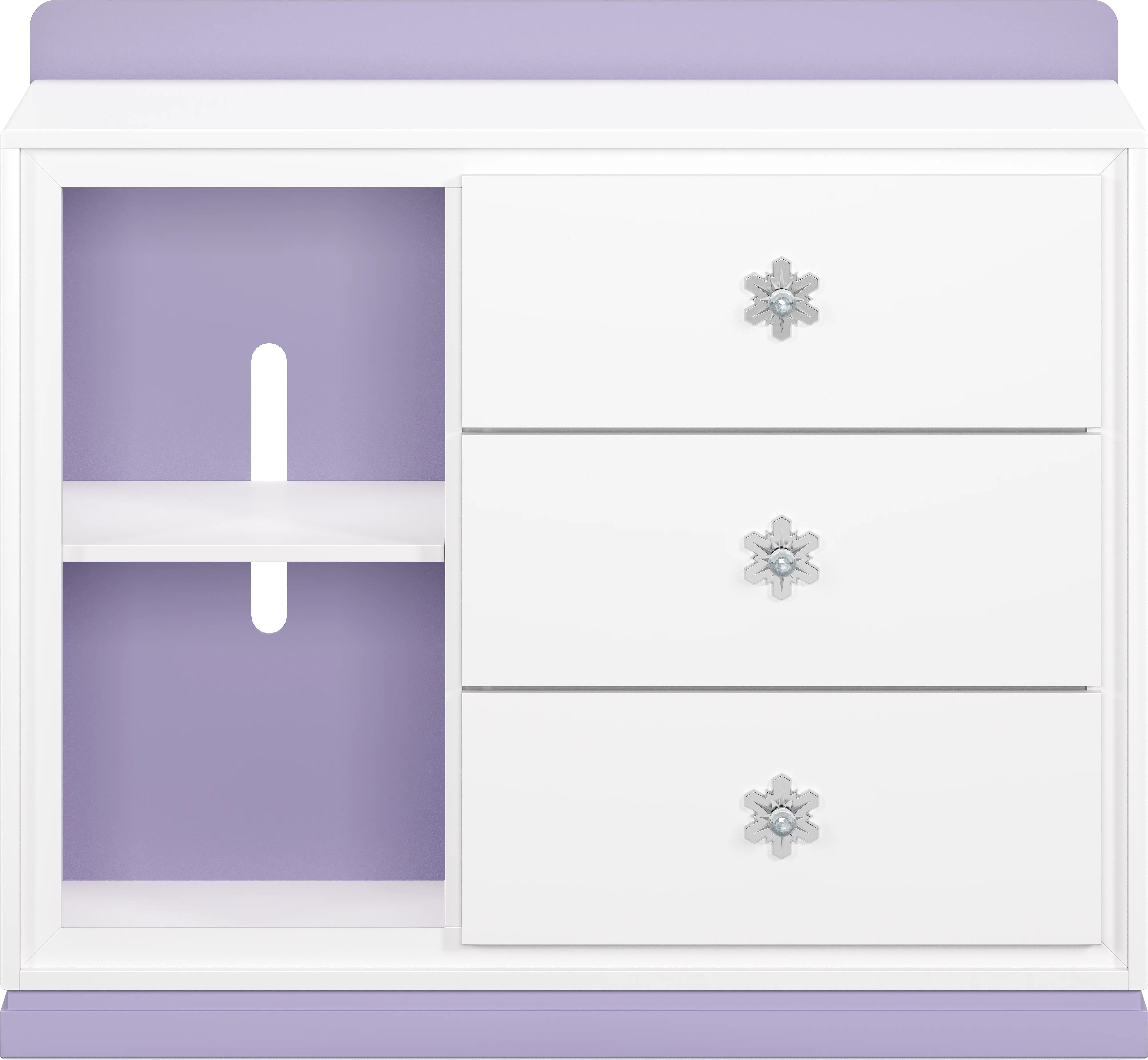 Frozen White and Lavender Chest - Image 1