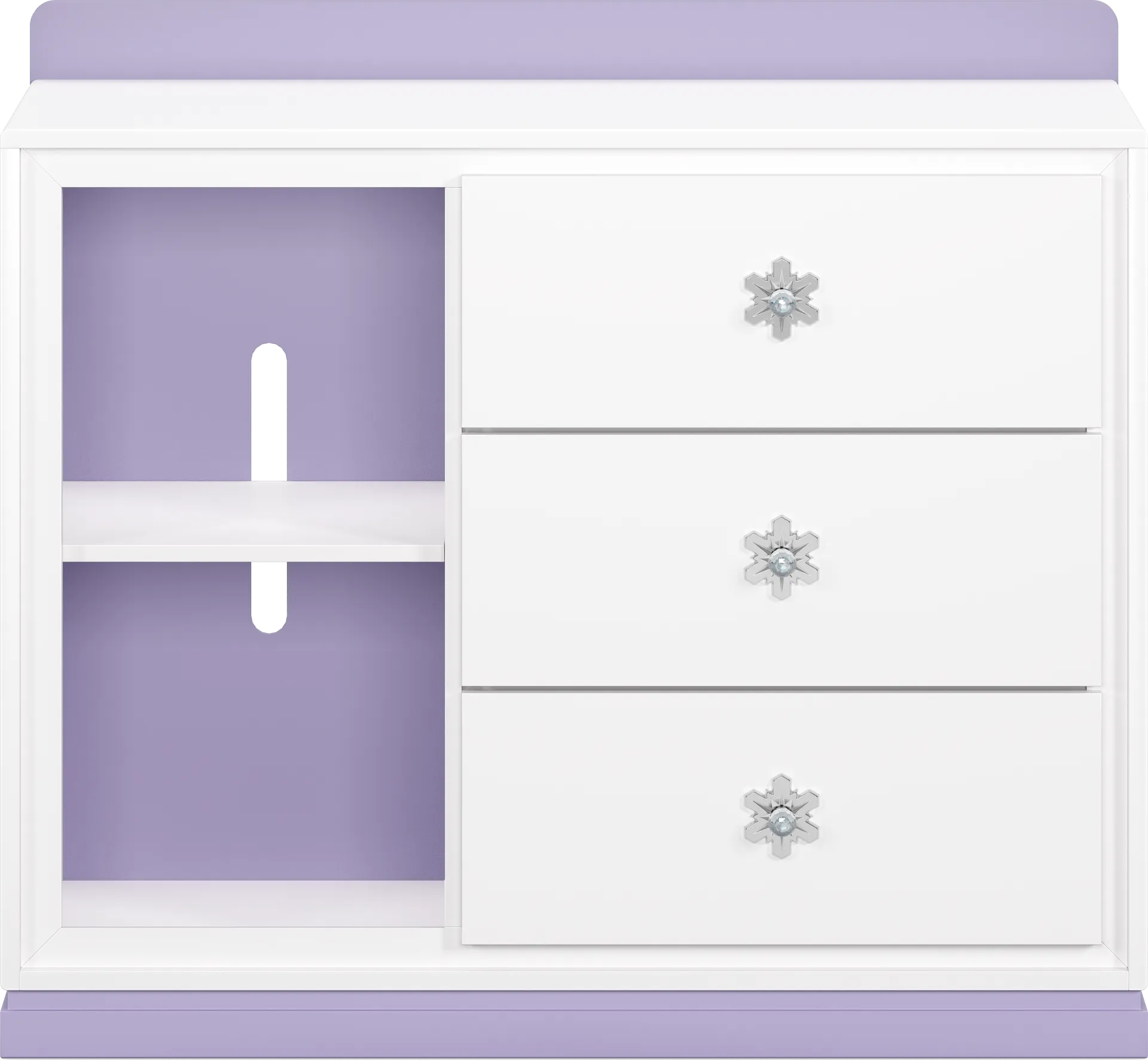 Frozen White and Lavender Chest - Image 1