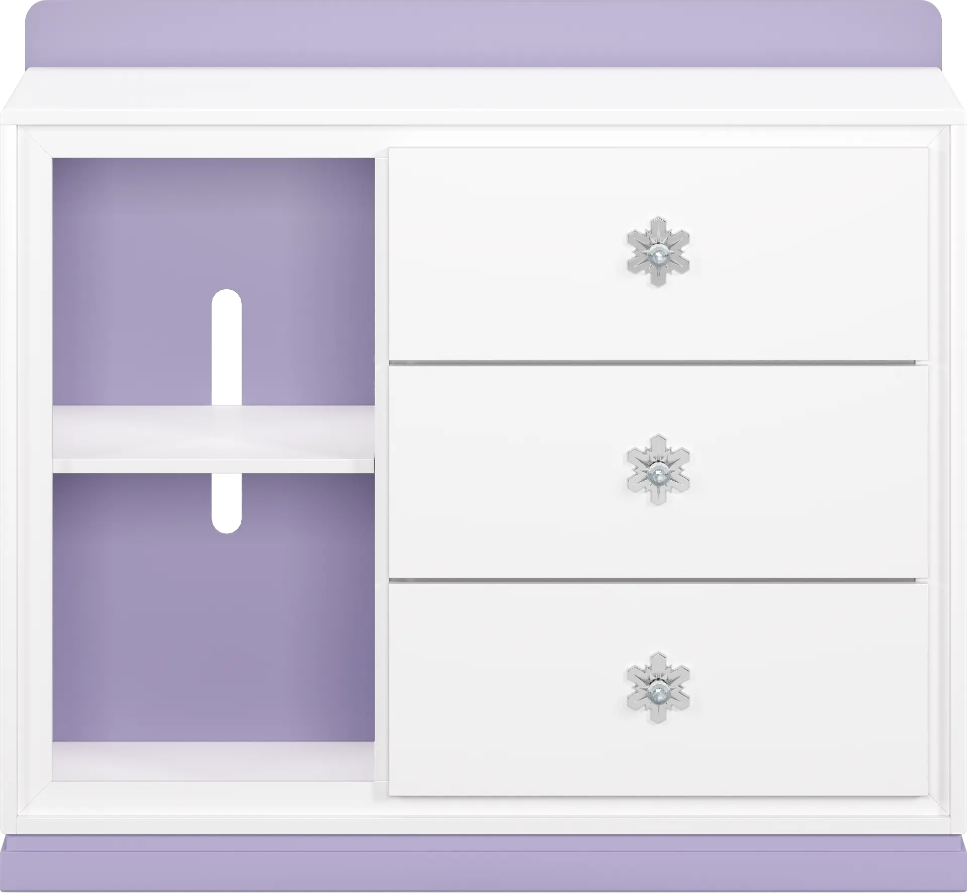 Frozen White and Lavender Chest