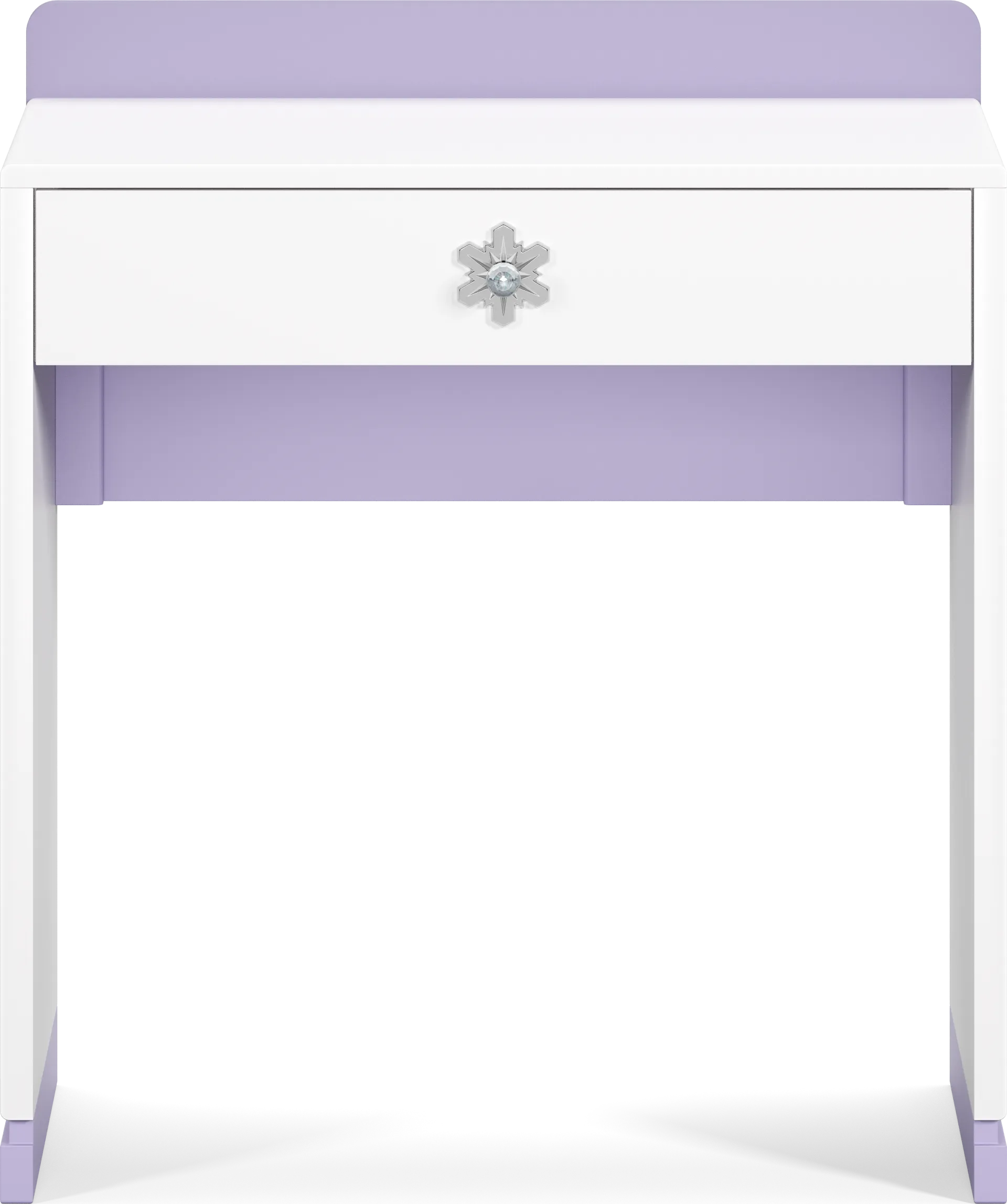 Frozen White and Lavender Desk - Image 1