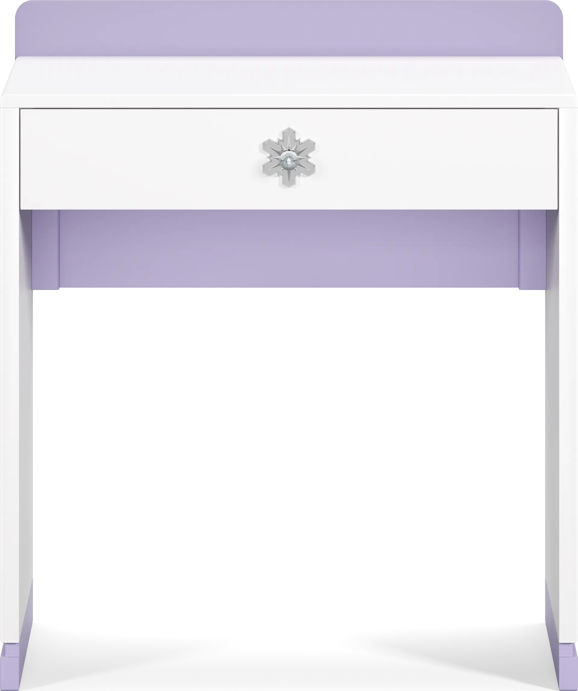 Frozen White and Lavender Desk