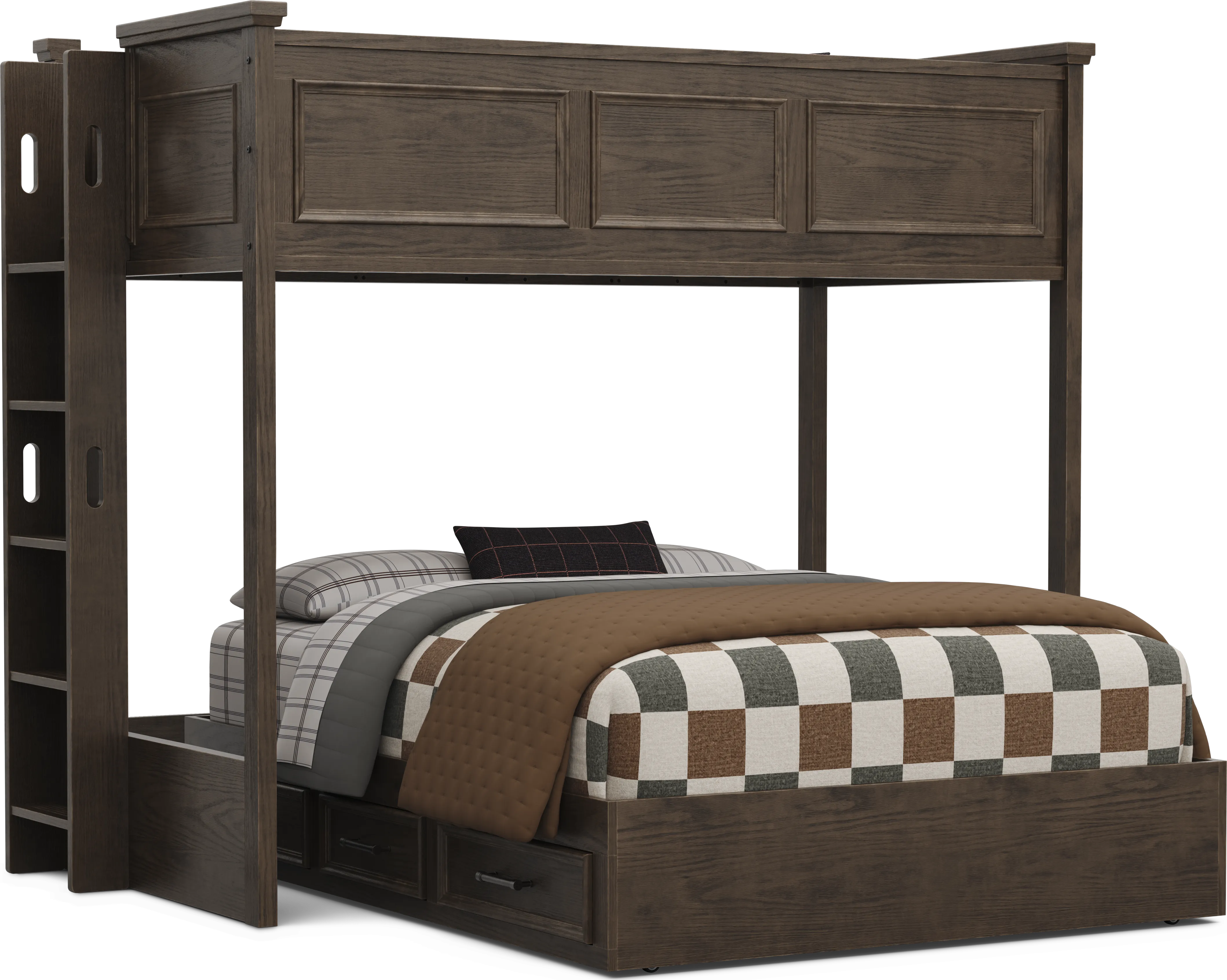 Kids Canyon Lake 2.0 Java Twin/Full Bunk Bed - Image 2