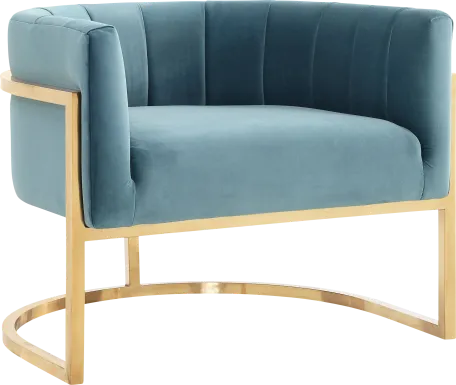 Arietta Blue Accent Chair