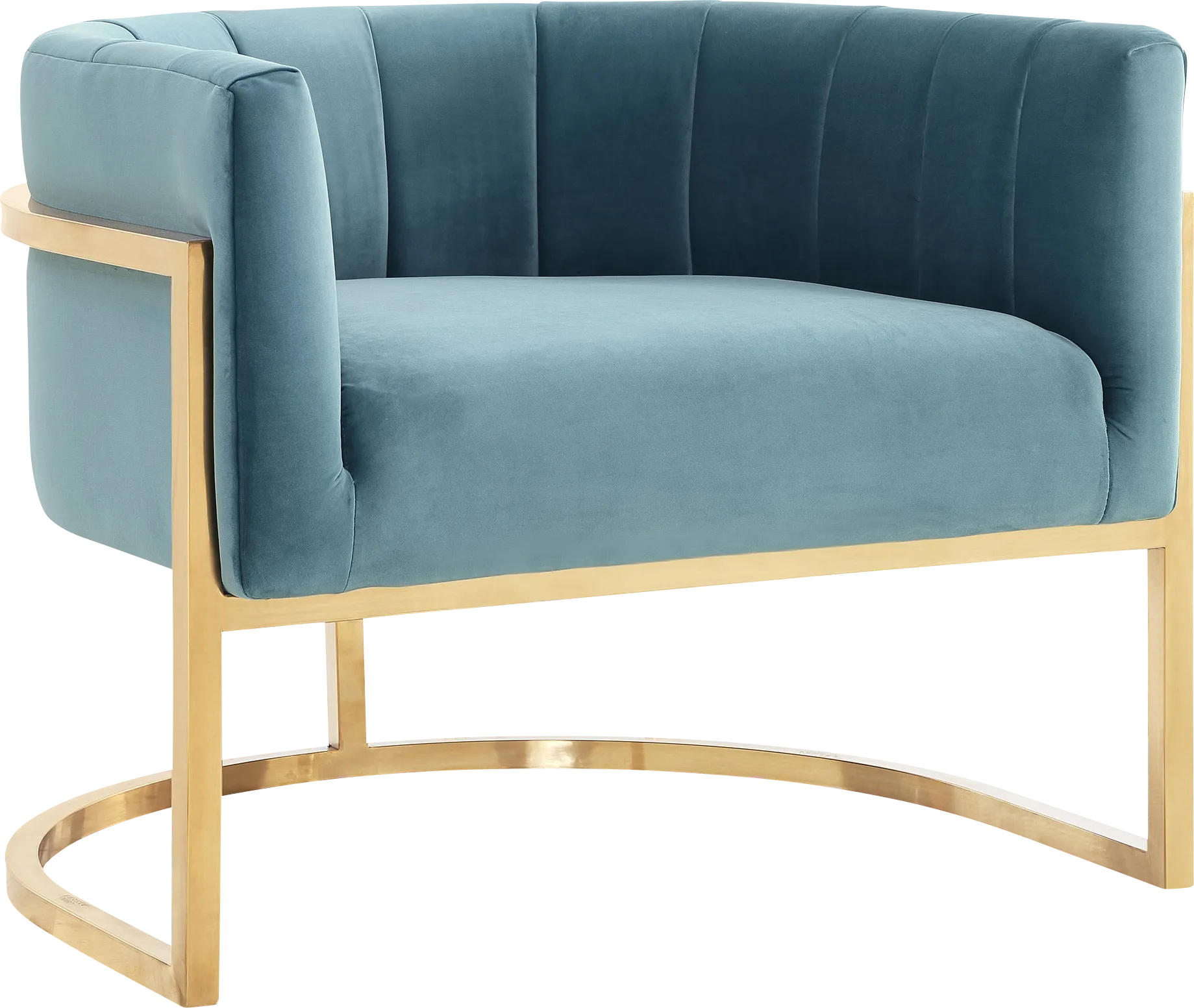 Arietta Blue Accent Chair - Image 1