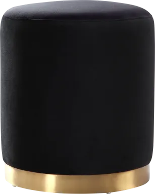 Soraya Black Ottoman