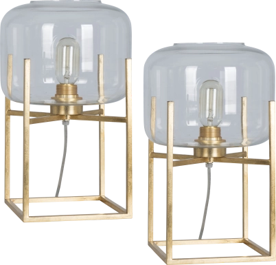 Aberlady Gold Table Lamps, Set of 2