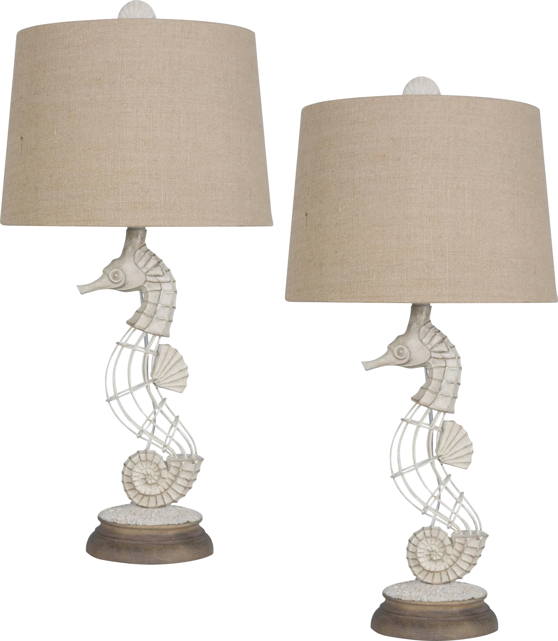 Balmaha White Table Lamps, Set of 2 - Image 1