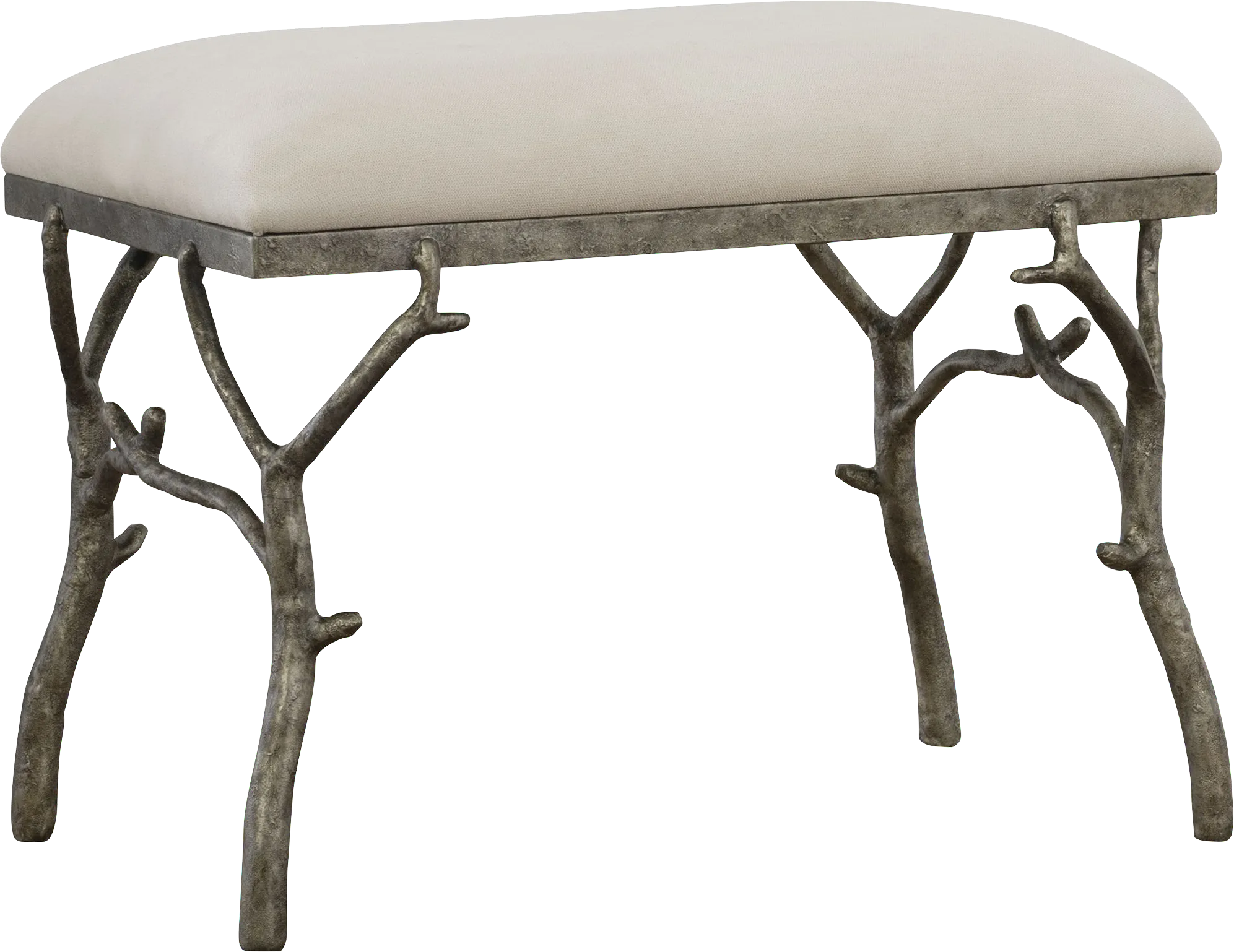 Ledgestone White Accent Bench - Thumbnail - Image 1