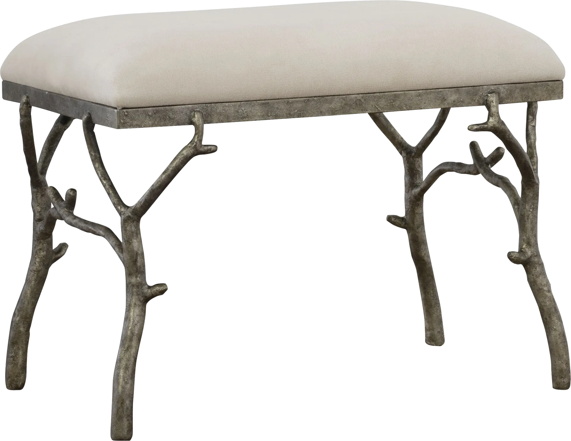 Ledgestone White Accent Bench - Image 1