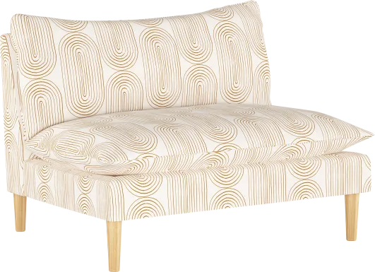 Golden Rust Dijon Settee