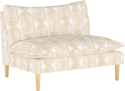 Golden Rust Dijon Settee
