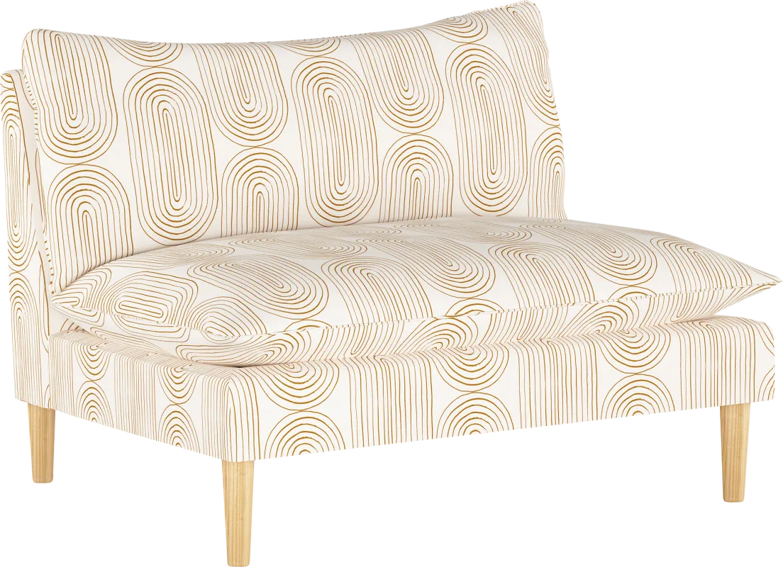 Golden Rust Dijon Settee