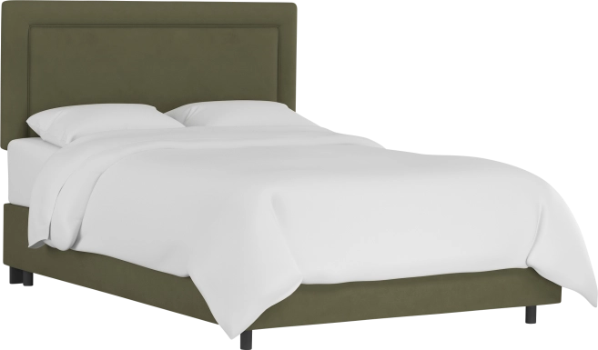 Sweet Plains Green King Upholstered Bed
