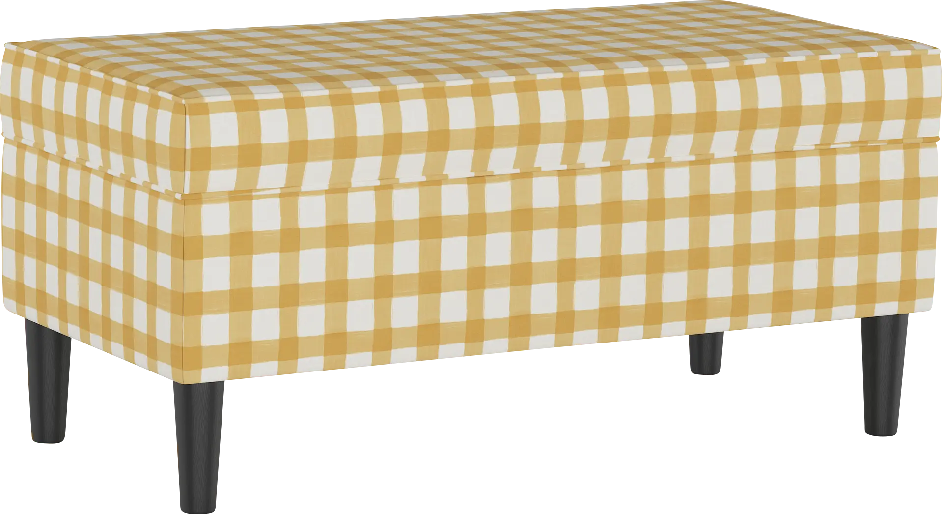 Cottage Charm Yellow Storage Bench