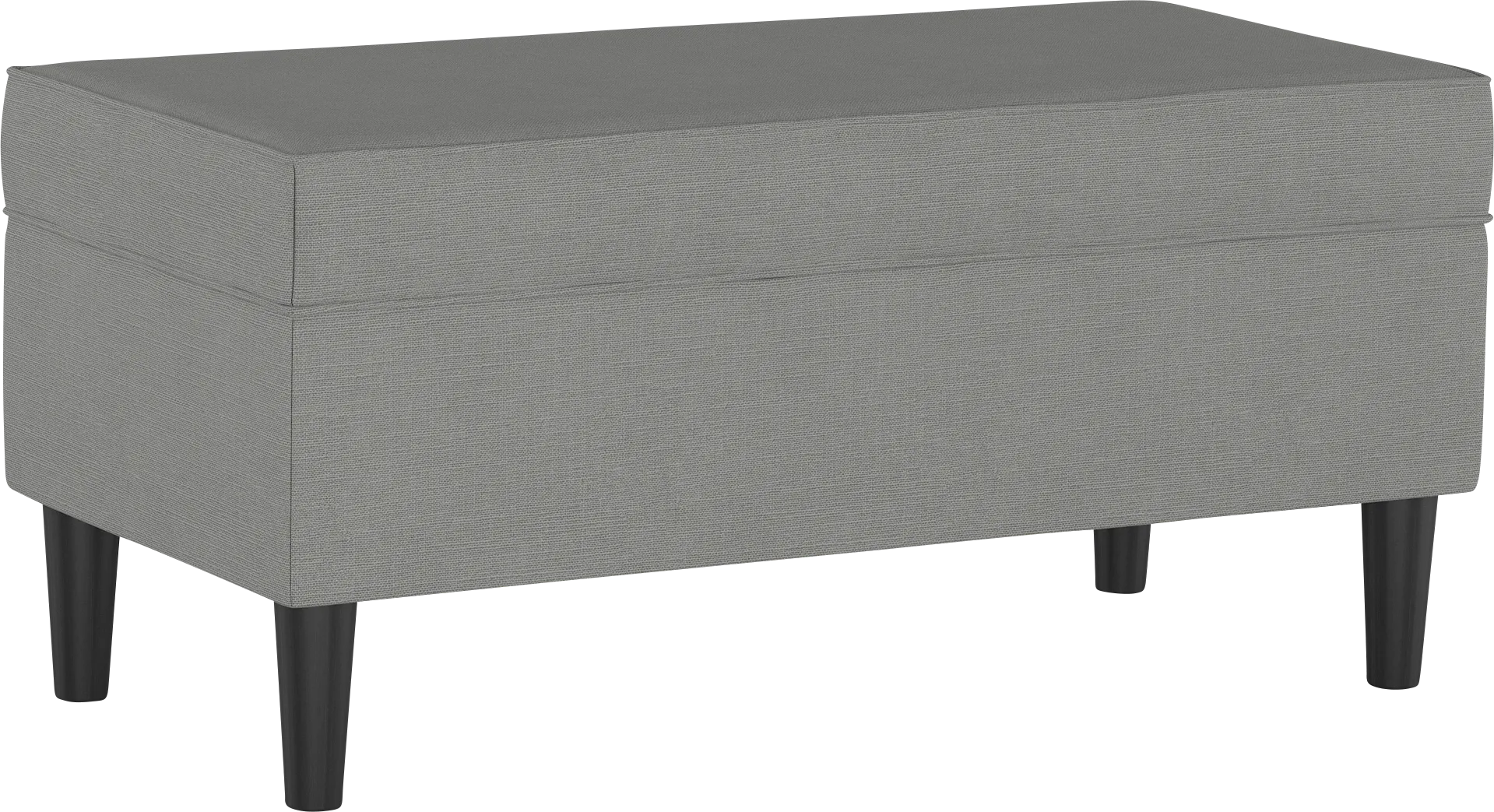 Creamy Hues Gray Storage Bench - Image 1