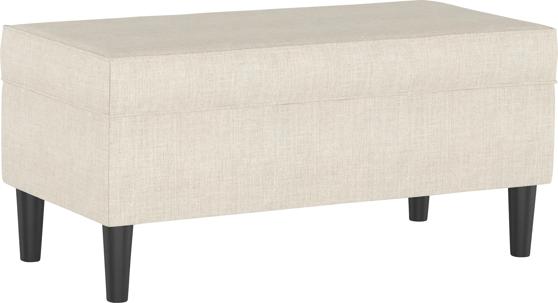 Cottage Charm Ivory Storage Bench