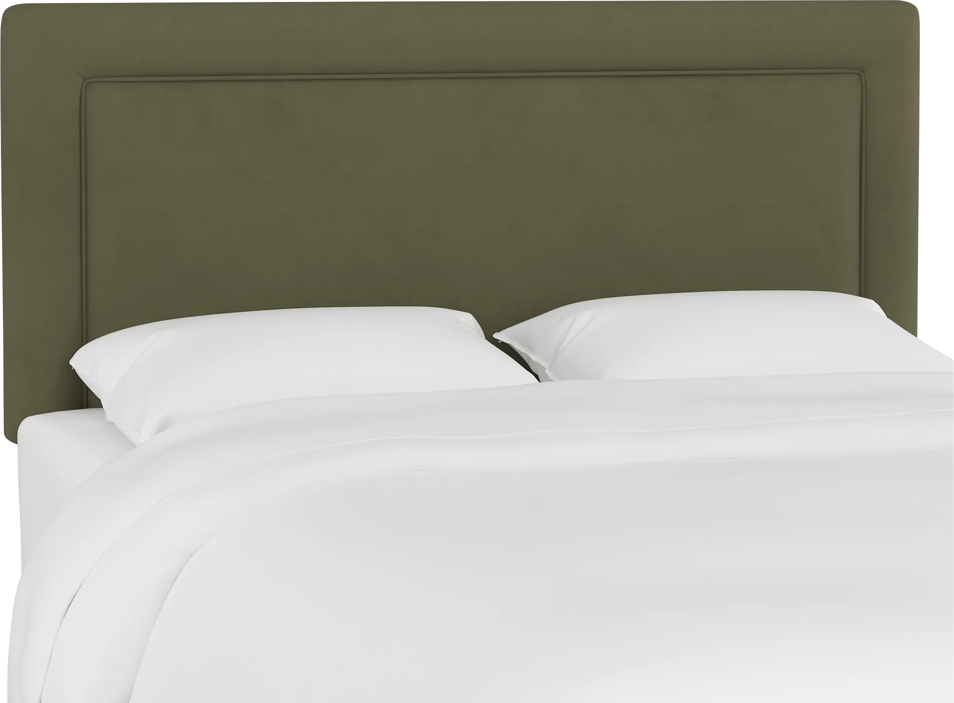 Sweet Plains Green Queen Upholstered Headboard