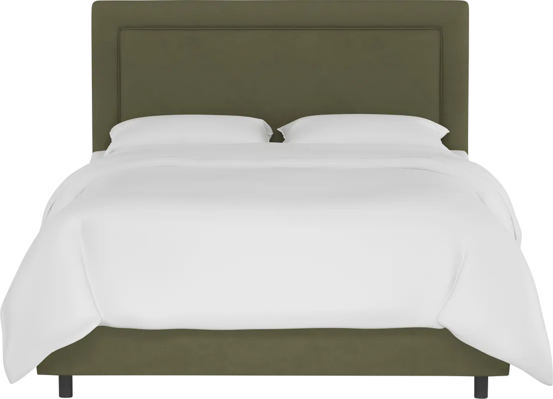 Kids Sweet Plains Green Twin Upholstered Bed