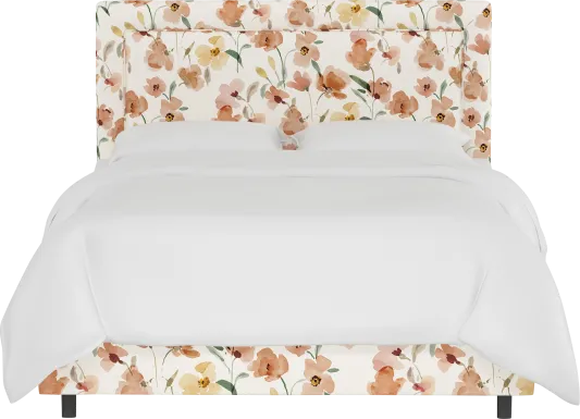 Kids Sweet Plains Cream Twin Upholstered Bed