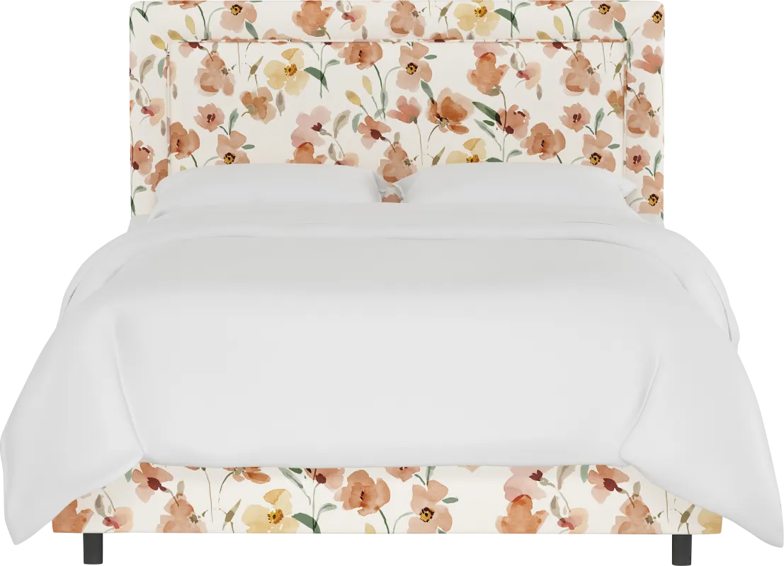 Kids Sweet Plains Cream Twin Upholstered Bed