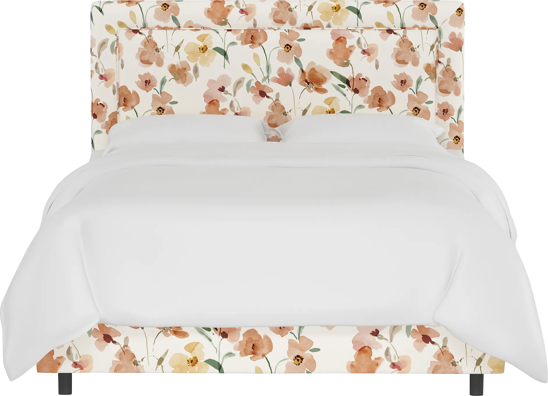 Kids Sweet Plains Cream Full Upholstered Bed - Image 1