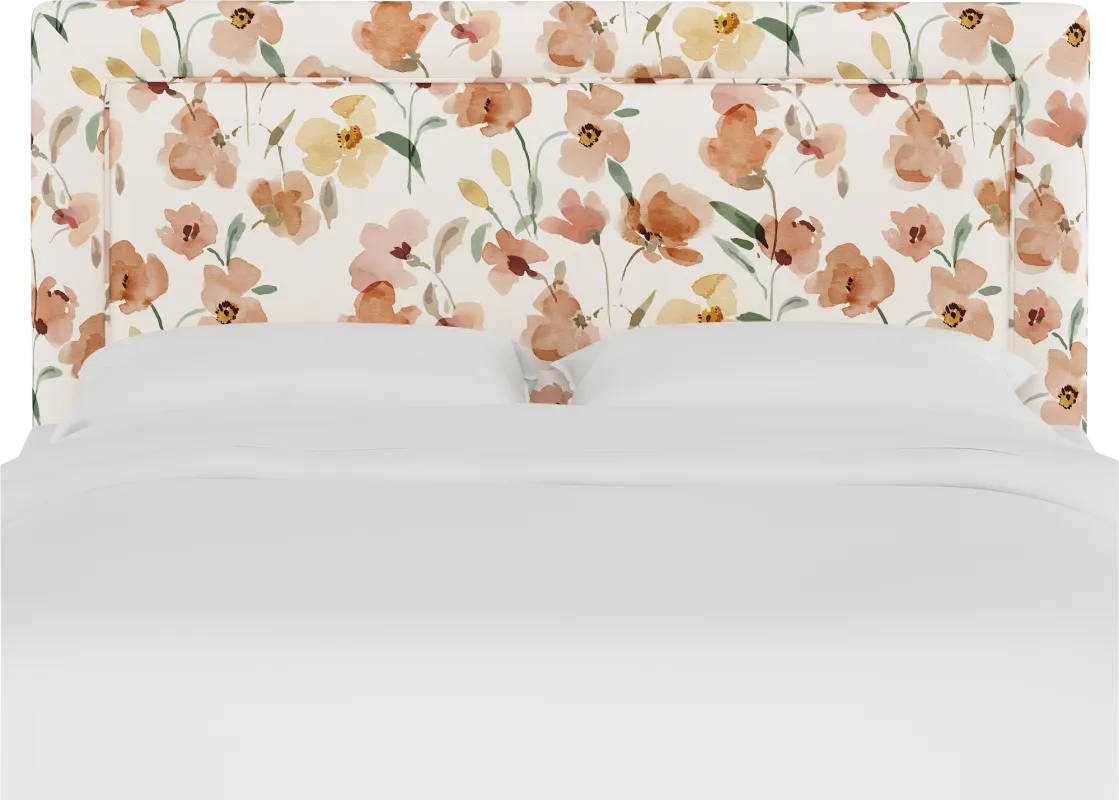 Sweet Plains Cream Queen Upholstered Headboard