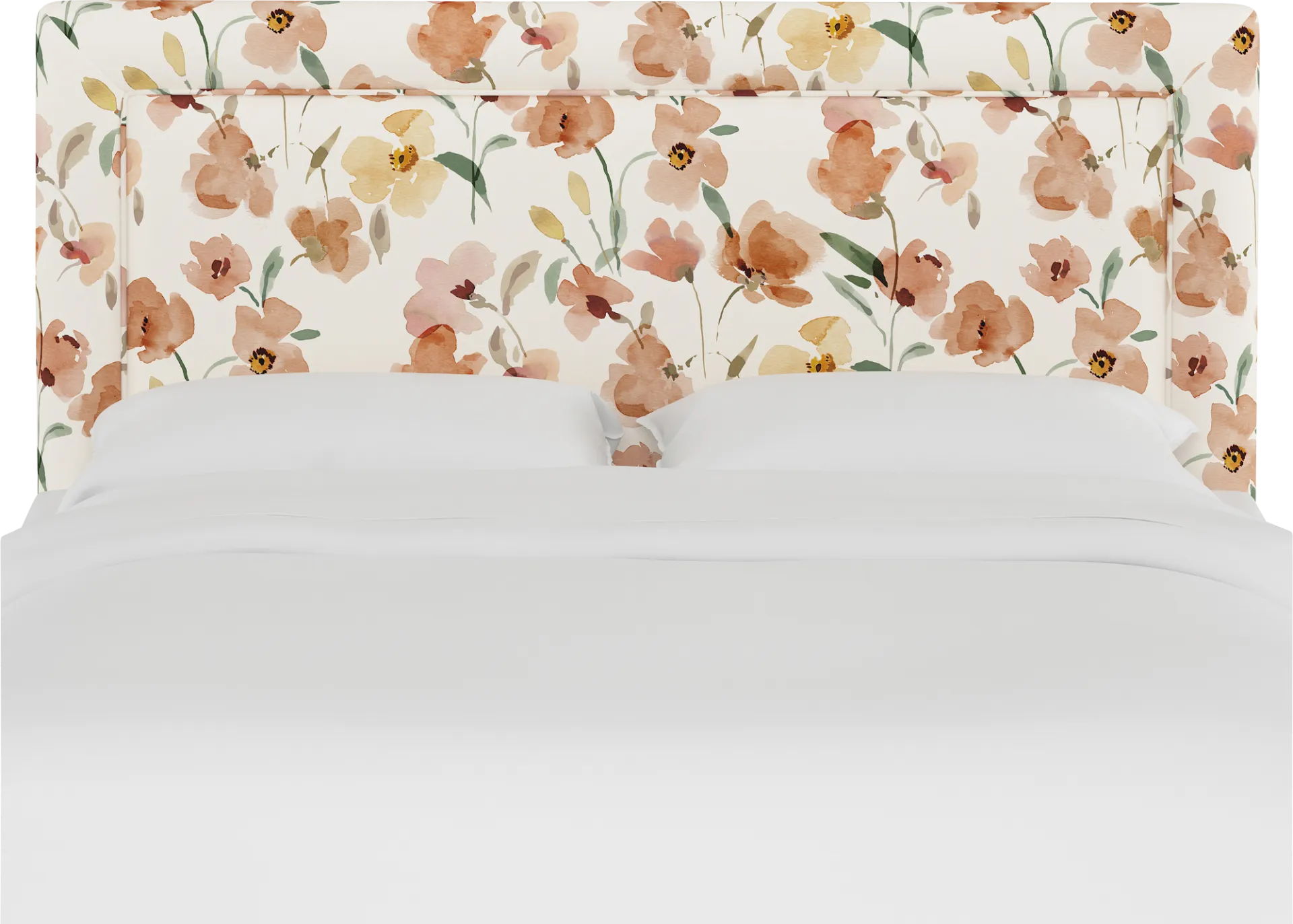 Sweet Plains Cream Queen Upholstered Headboard - Image 1