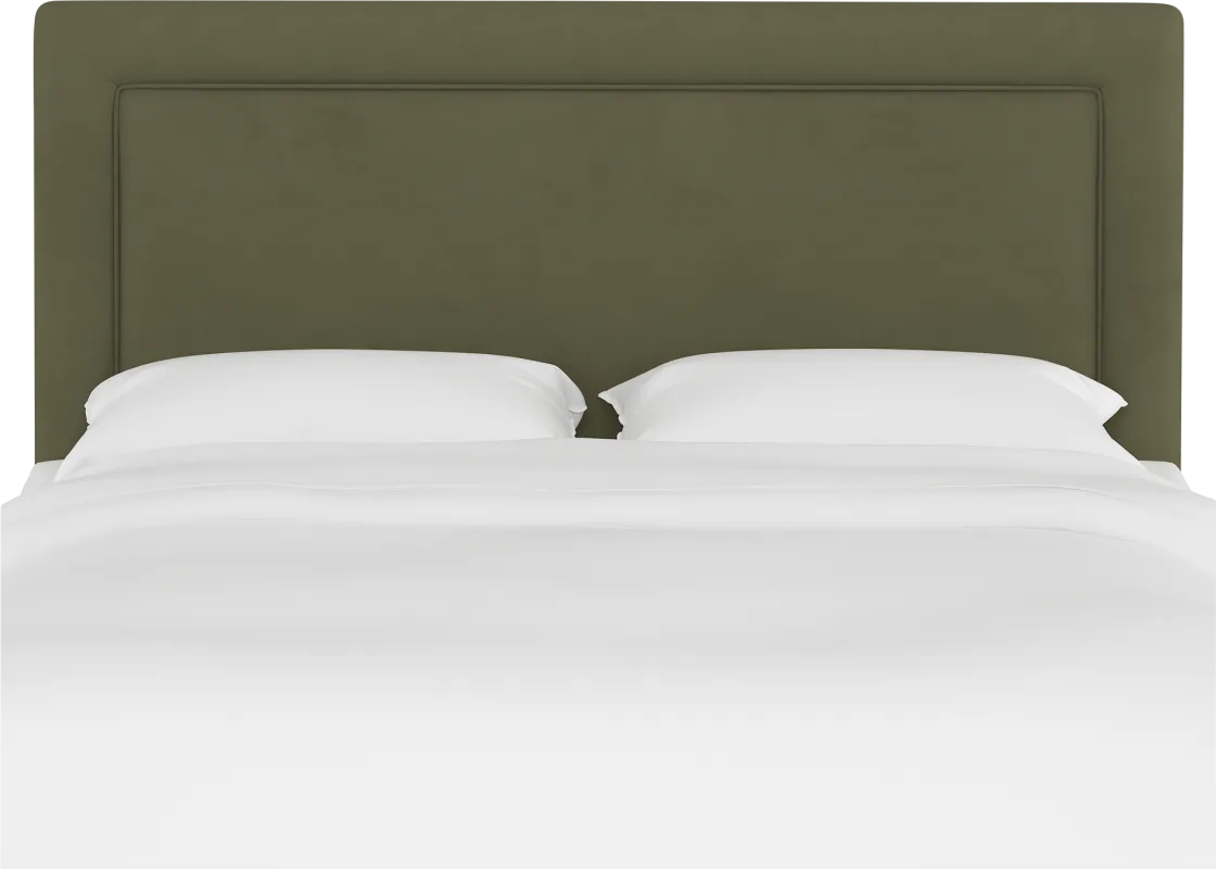 Sweet Plains Green King Upholstered Headboard