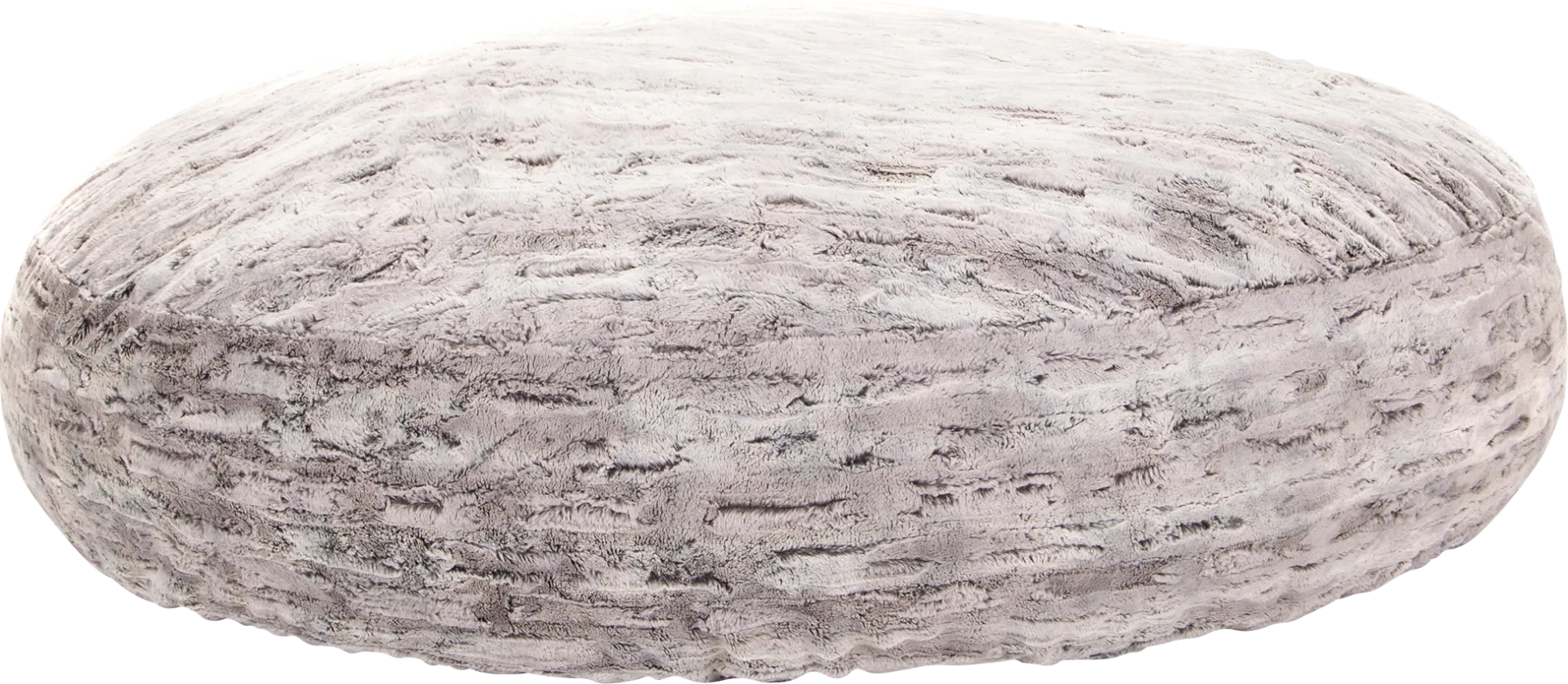 Kids Winter Dream Silver Large Faux Fur Bean Bag - Image 1