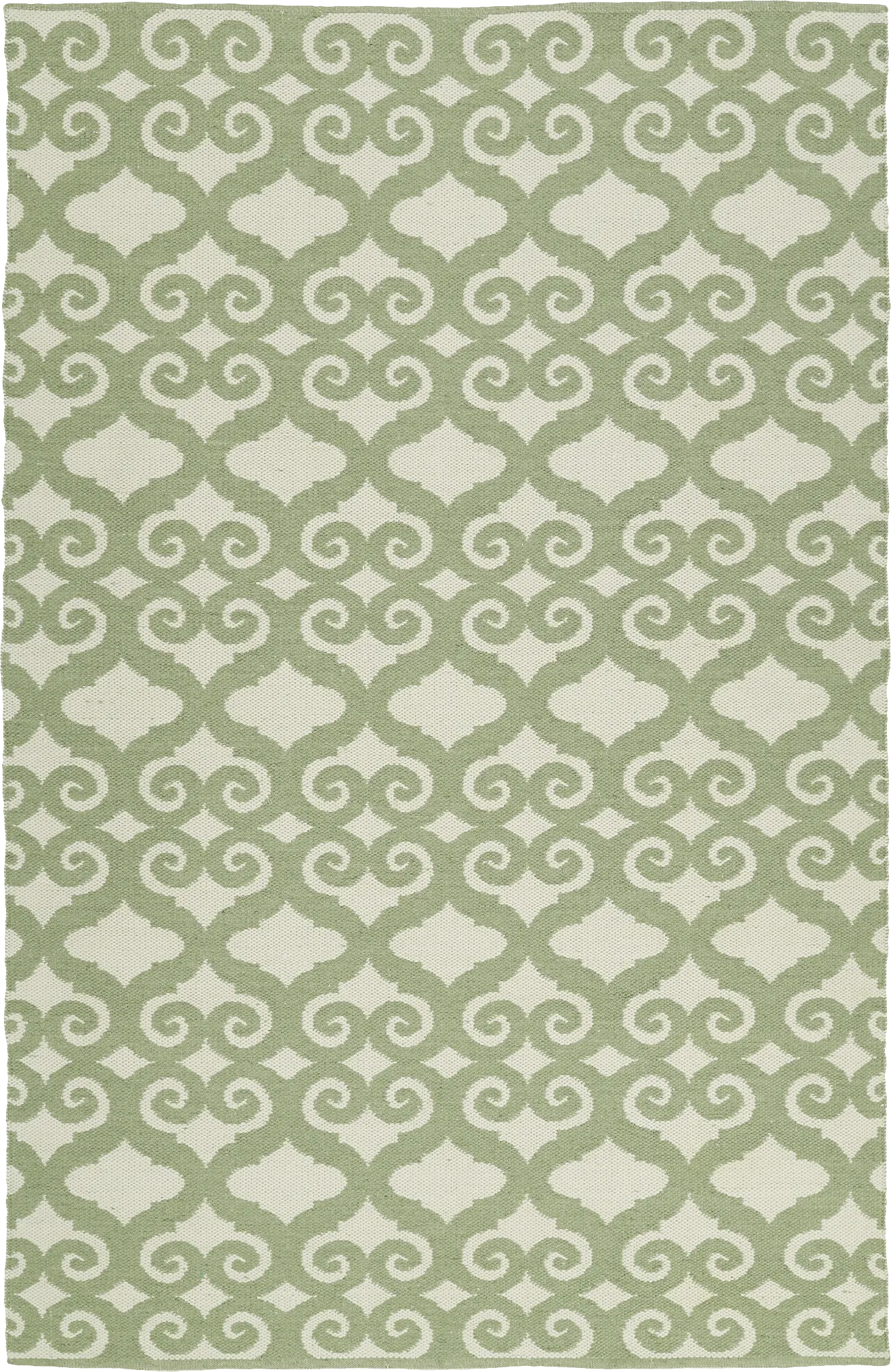 Kaholo Green 5' x 7'6 Indoor/Outdoor Rug