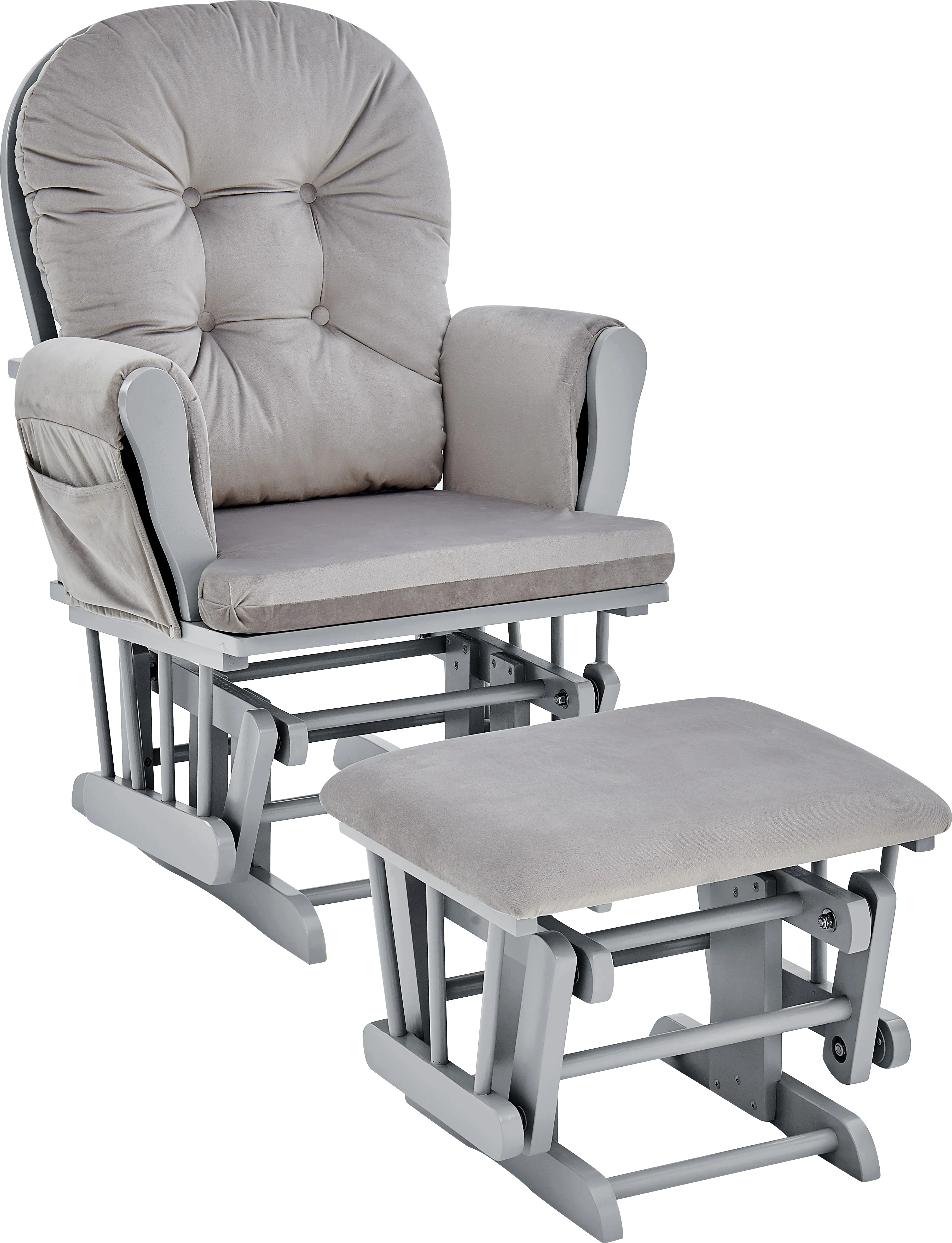 Nursery Coletta Dark Gray Glider and Ottoman - Thumbnail - Image 1