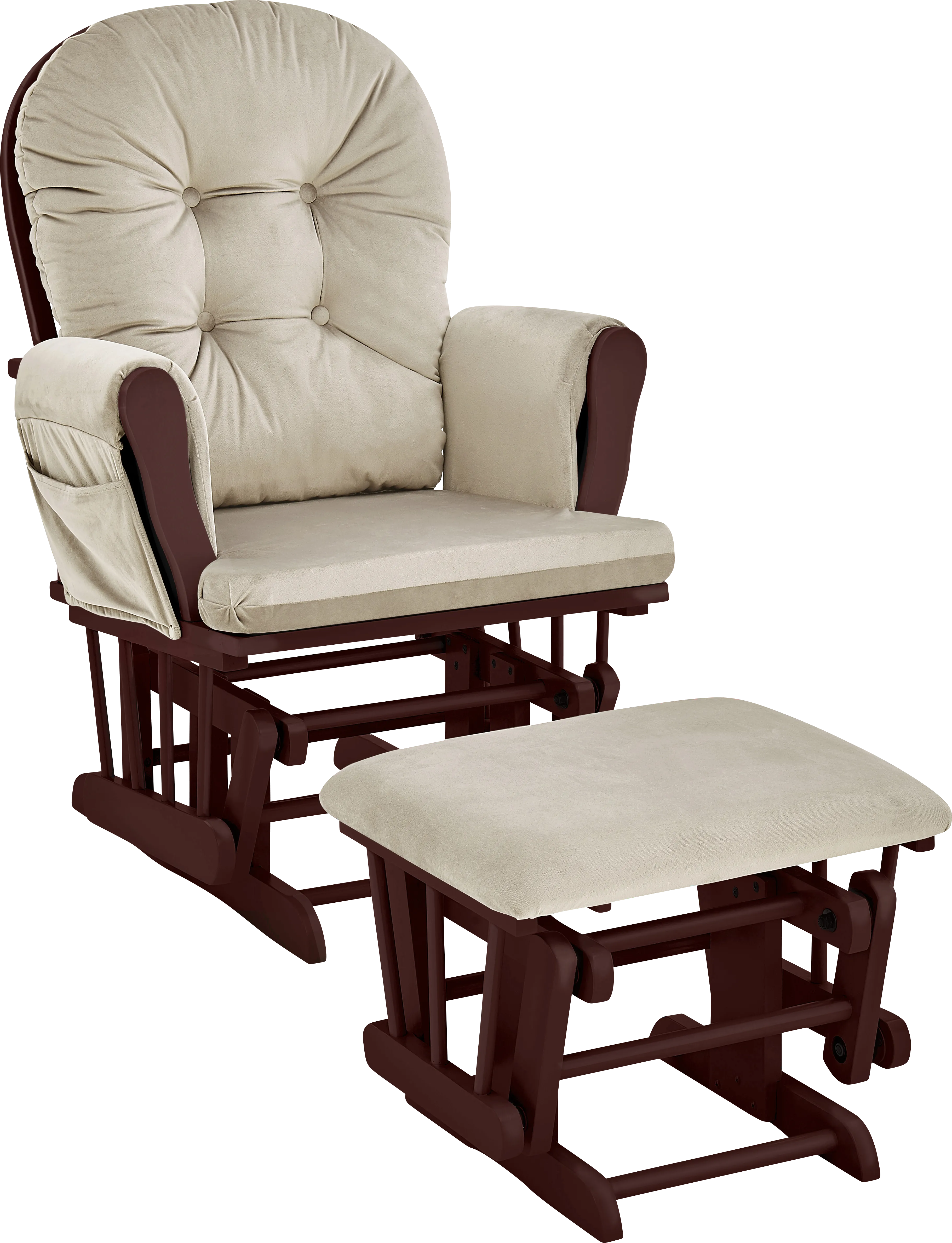 Nursery Coletta Beige Glider and Ottoman - Thumbnail - Image 1
