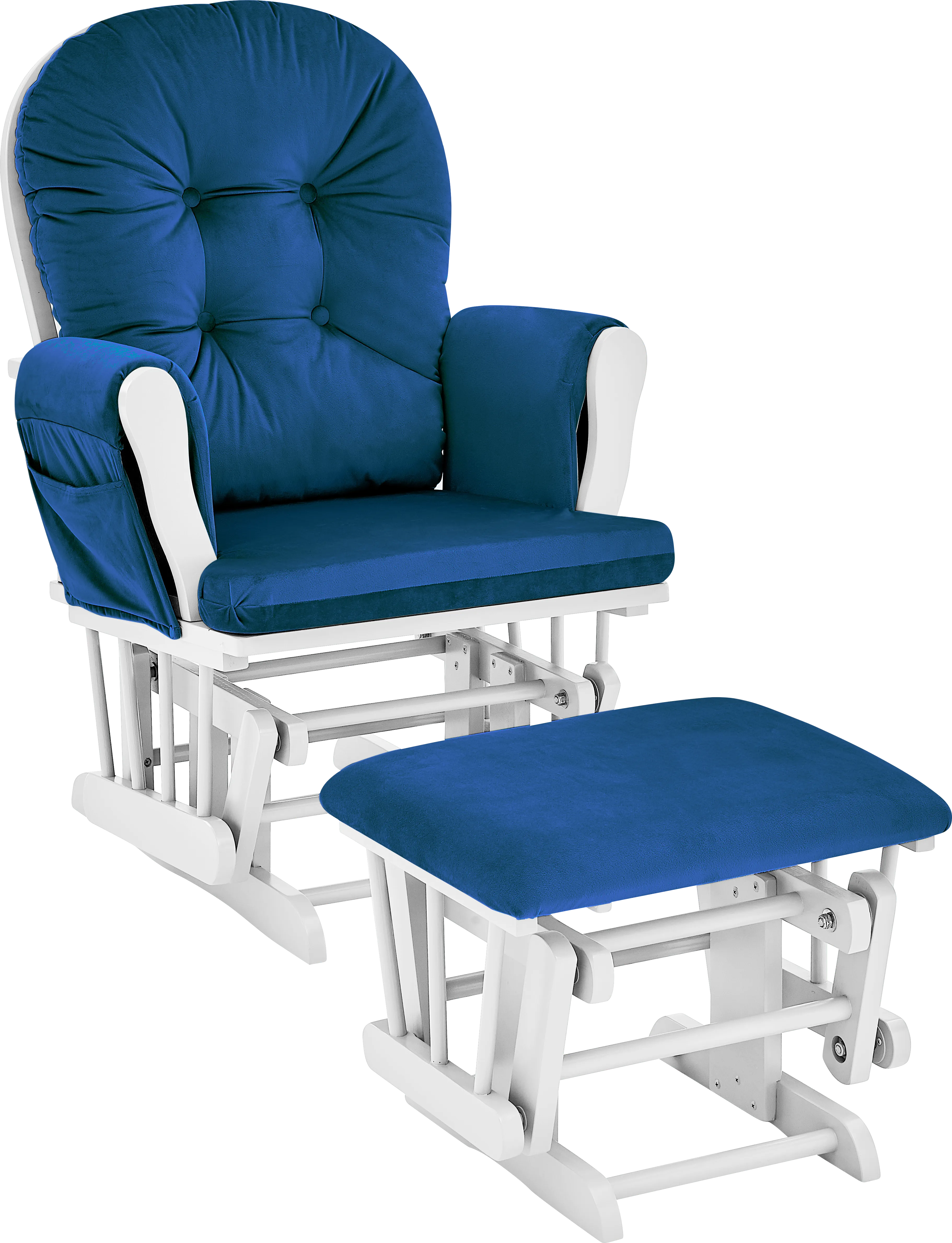 Nursery Coletta Navy Glider and Ottoman - Thumbnail - Image 1
