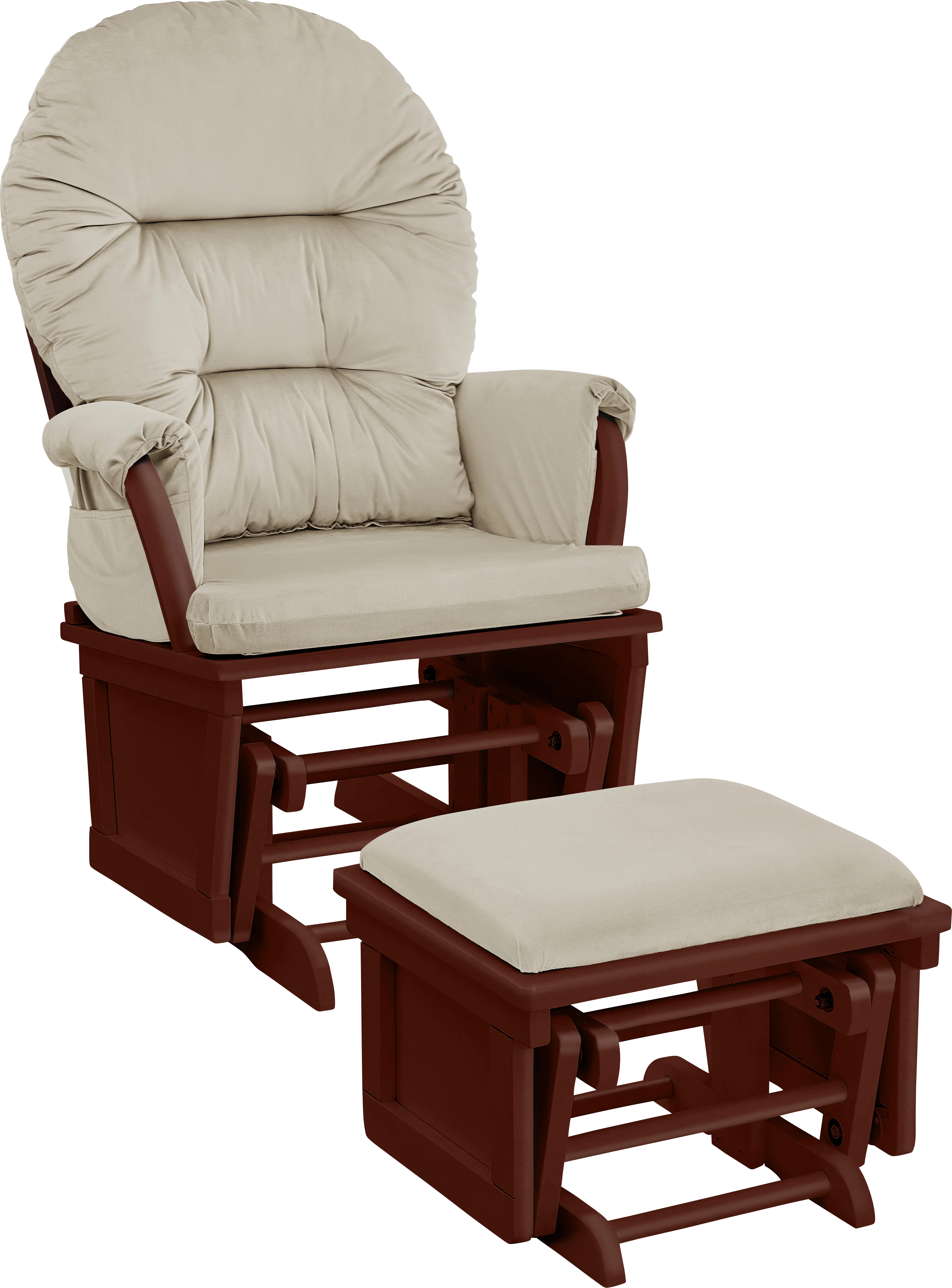 Nursery Faolan Beige Glider and Ottoman - Thumbnail - Image 1