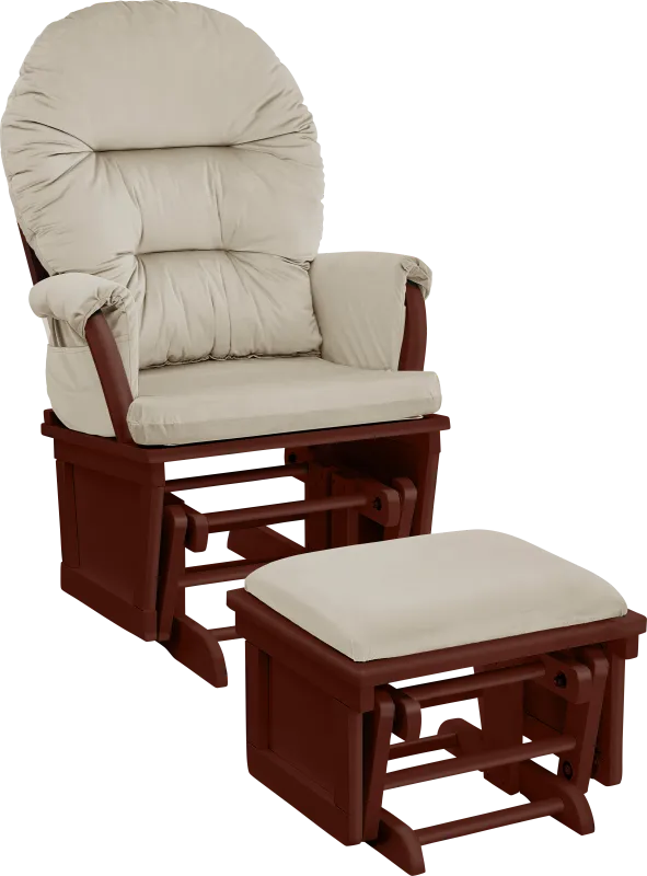 Nursery Faolan Beige Glider and Ottoman