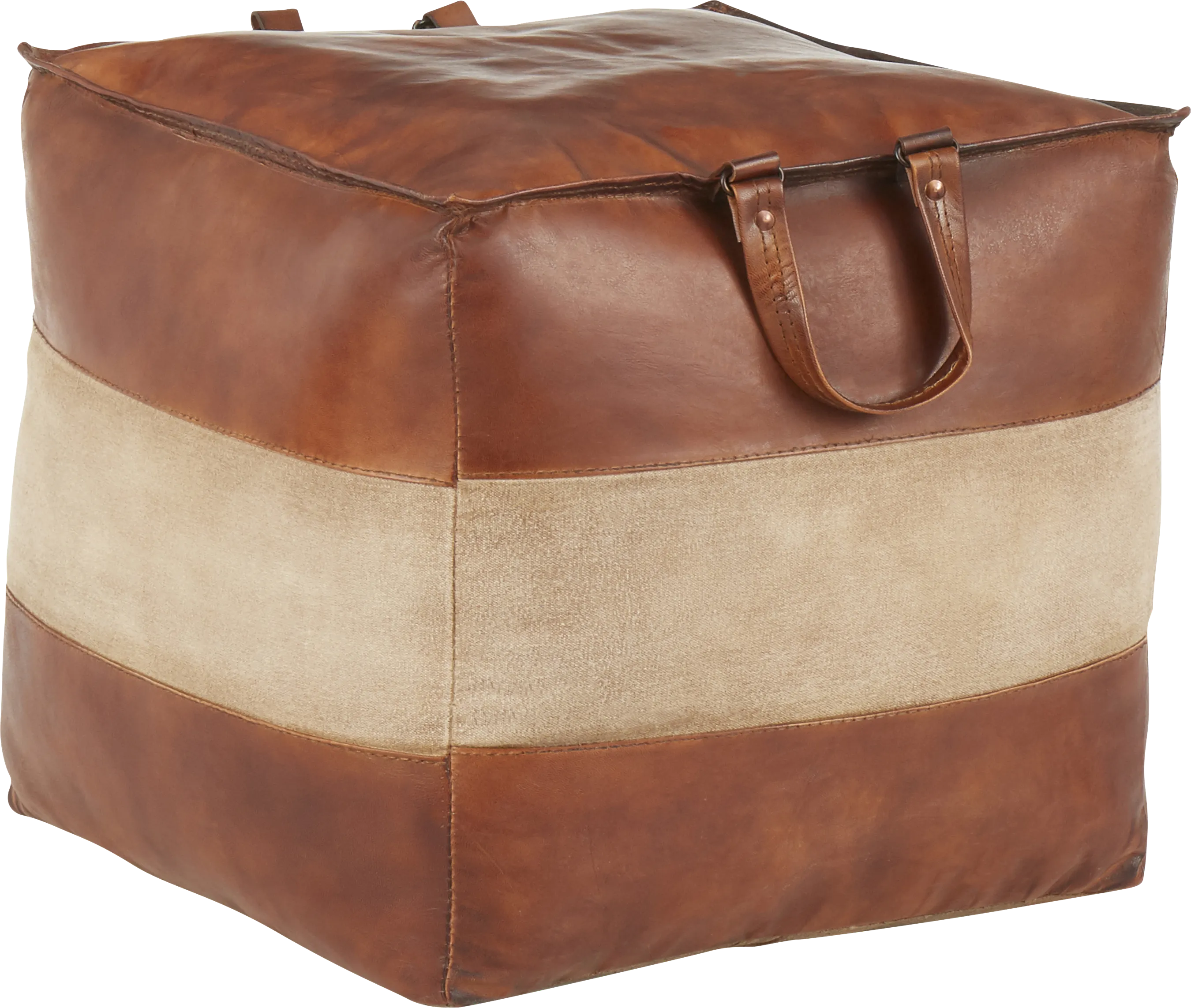 Martee Brown Ottoman - Thumbnail - Image 1