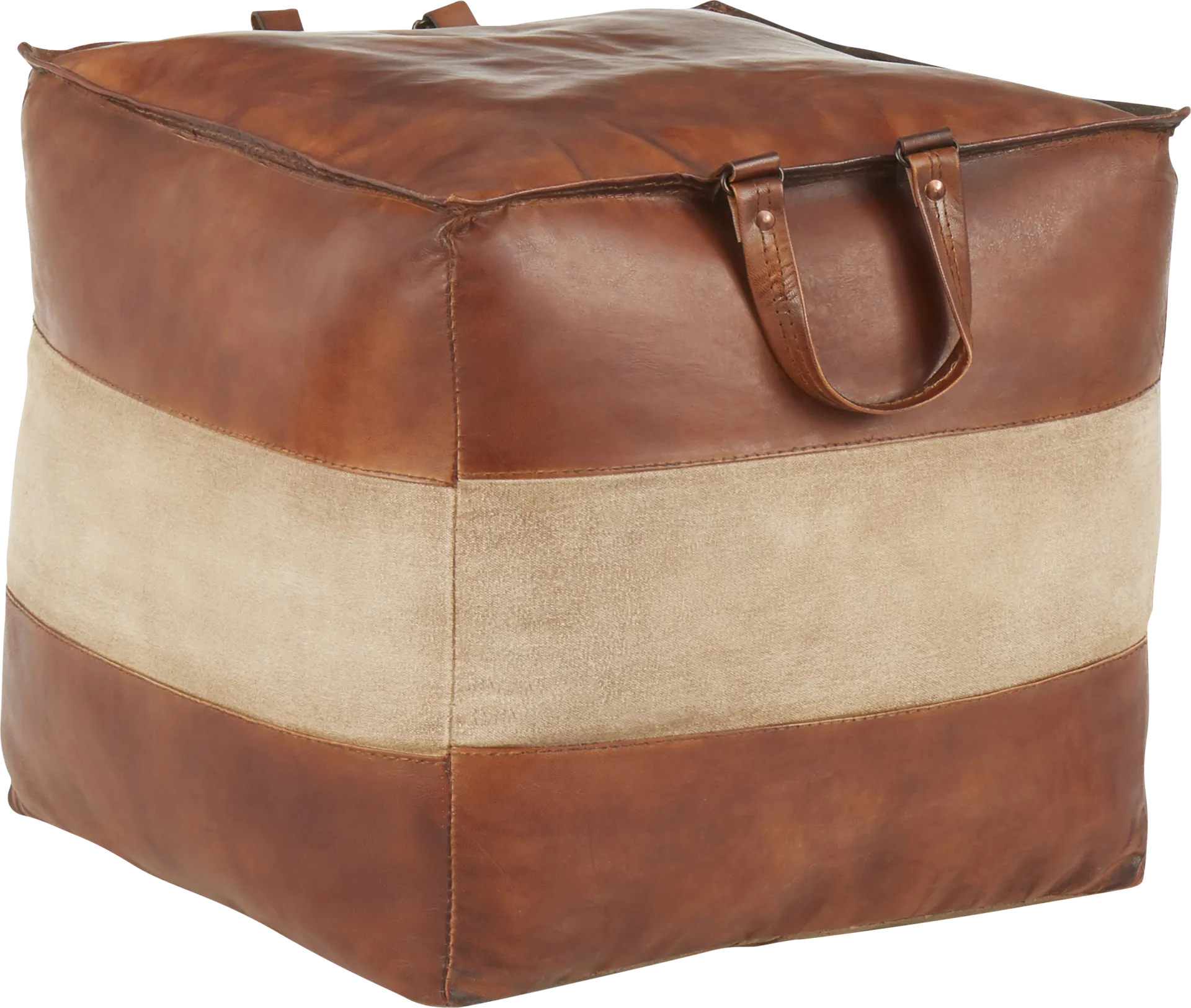 Martee Brown Ottoman - Image 1