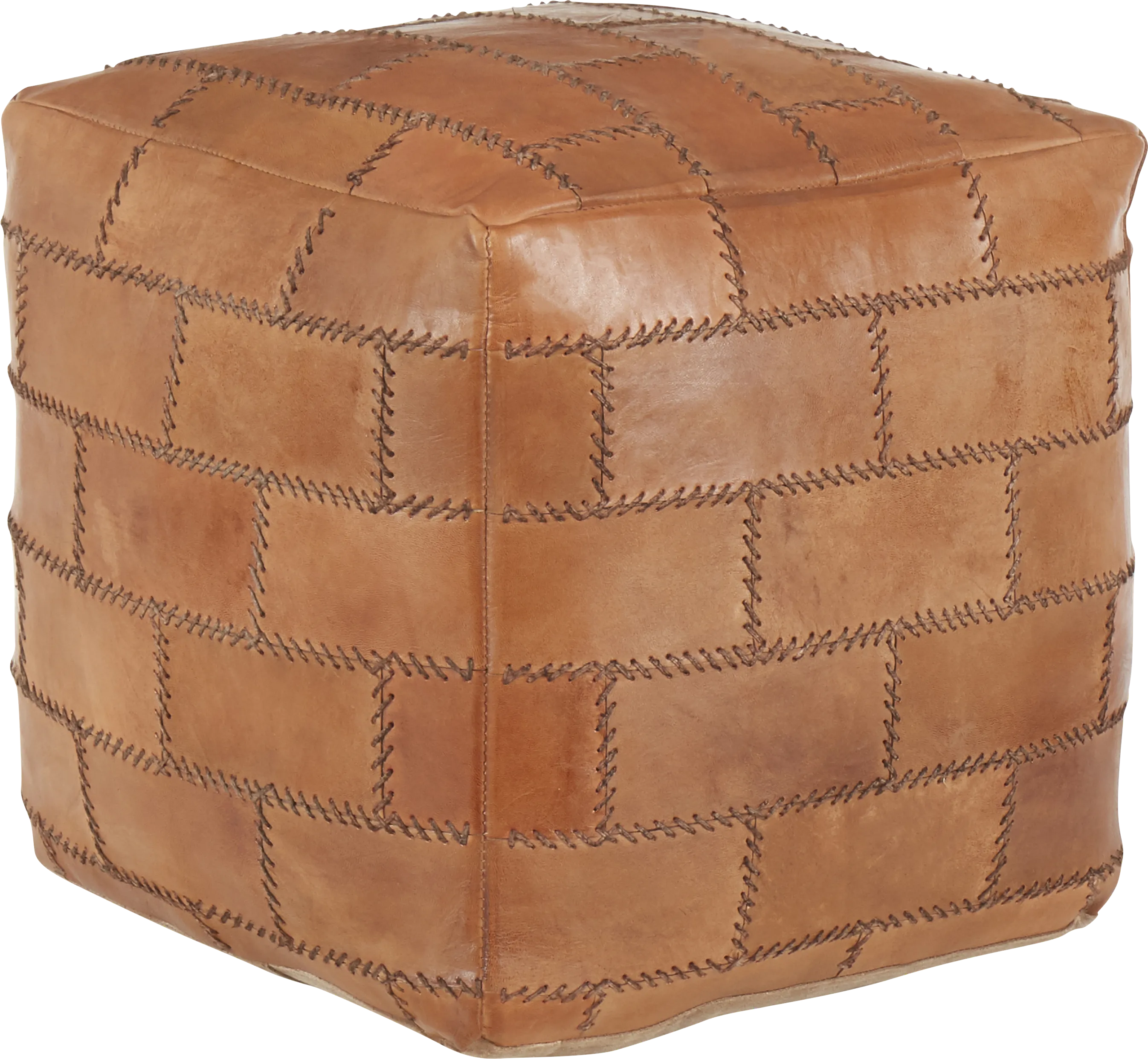 Letchworth Brown Ottoman - Thumbnail - Image 1