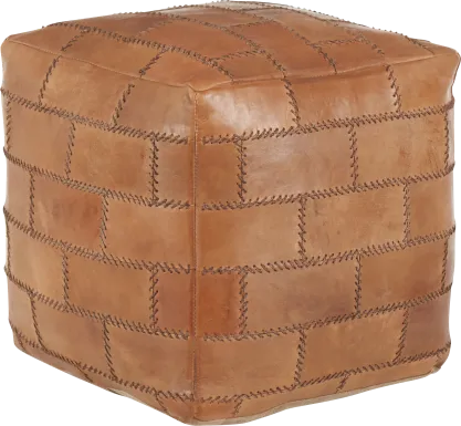 Letchworth Brown Ottoman