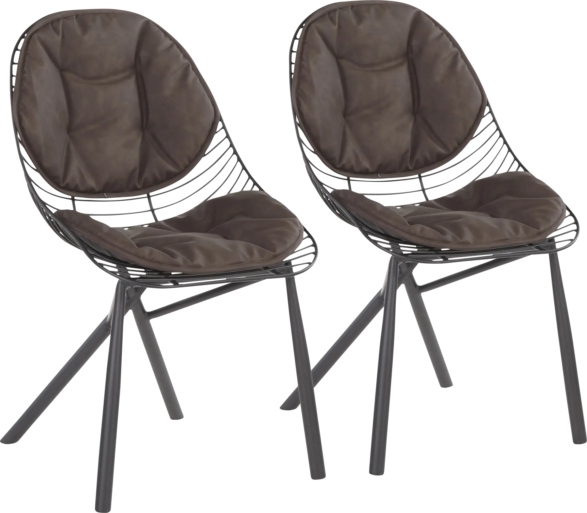 Winnifred Espresso Side Chair, Set of 2