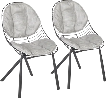 Winnifred Gray Side Chair, Set of 2
