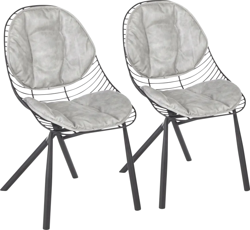 Winnifred Gray Side Chair, Set of 2