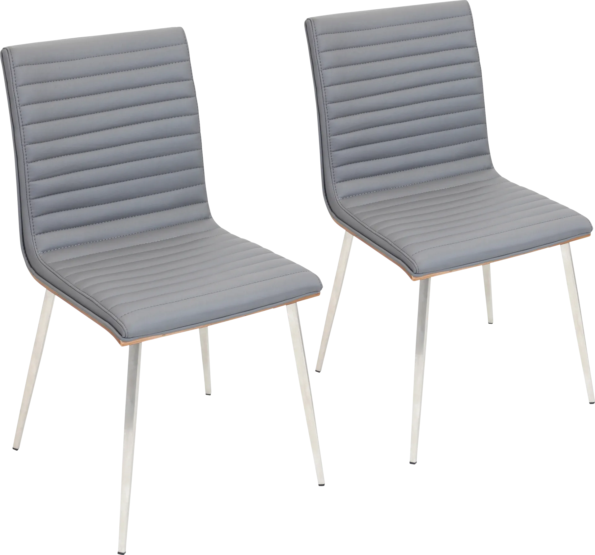 Burnsfield Gray Swivel Side Chair, Set of 2 - Image 1